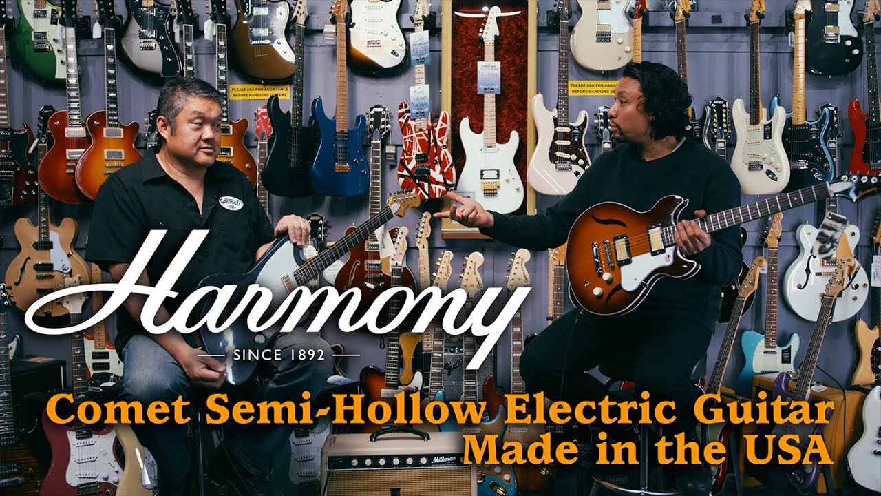 Harmony Guitars Comet Semi-Hollow Electric Guitar - Made in the USA