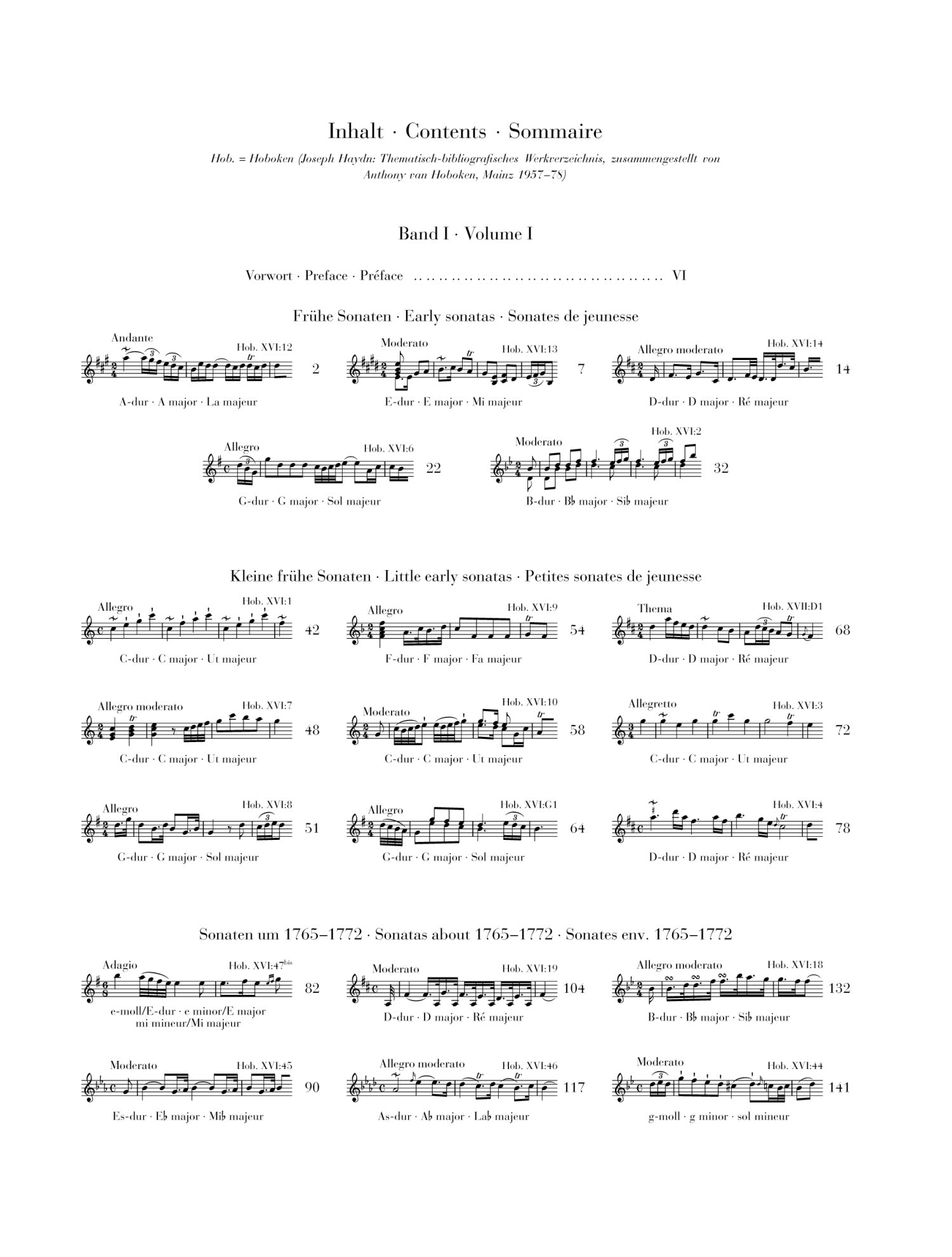 Haydn: Complete Piano Sonatas Volume I (Urtext Edition Without Fingering)