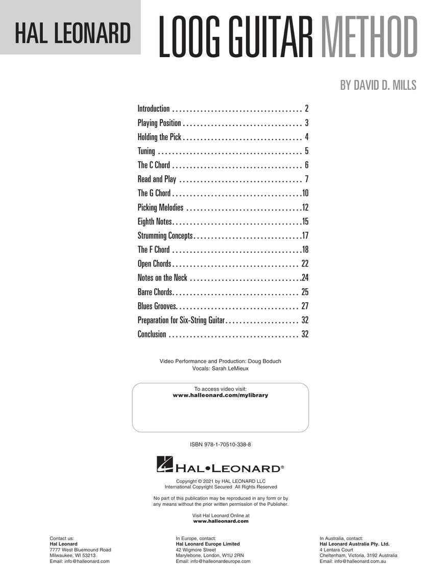 Hal Leonard Loog Guitar Method