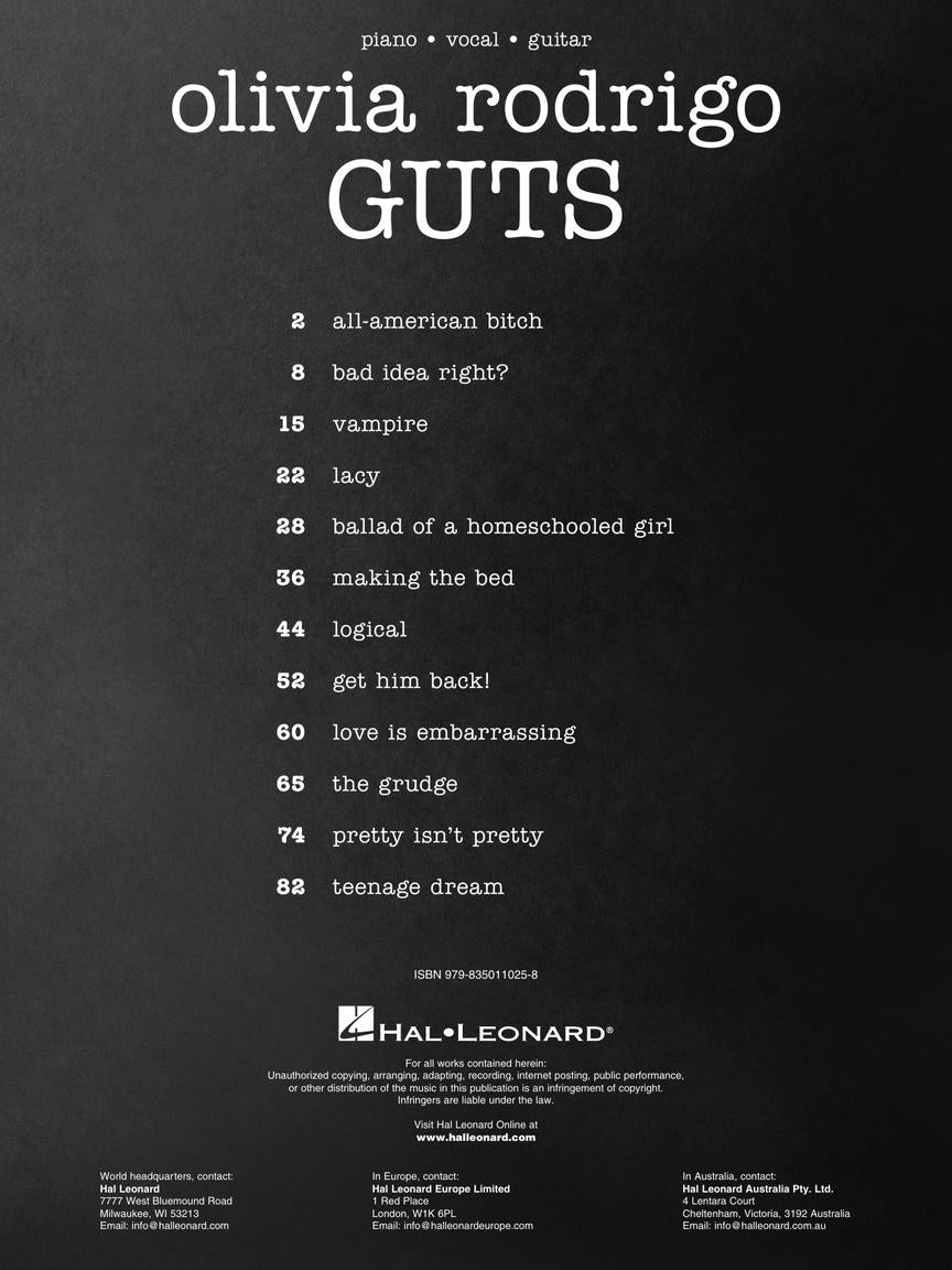 Olivia Rodrigo – Guts, PVG