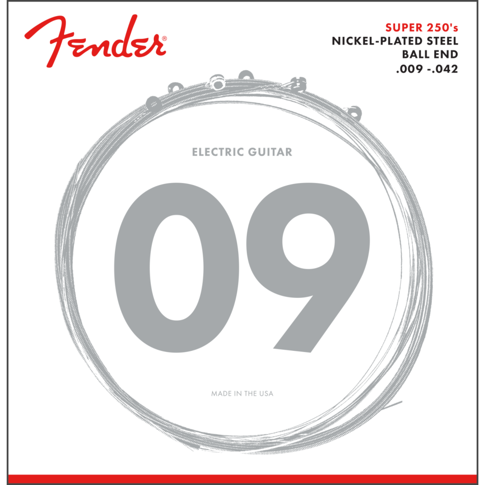Fender Super 250's Nickel-Plated Steel Guitar Strings
