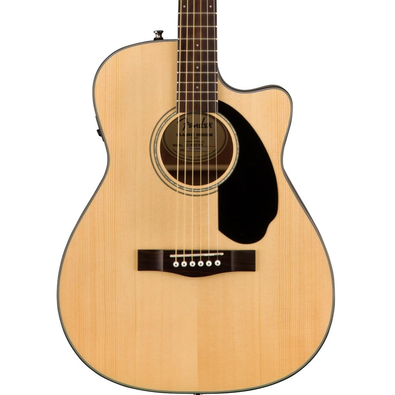 Fender CC-60SCE Concert Acoustic-Electric Guitar, Natural