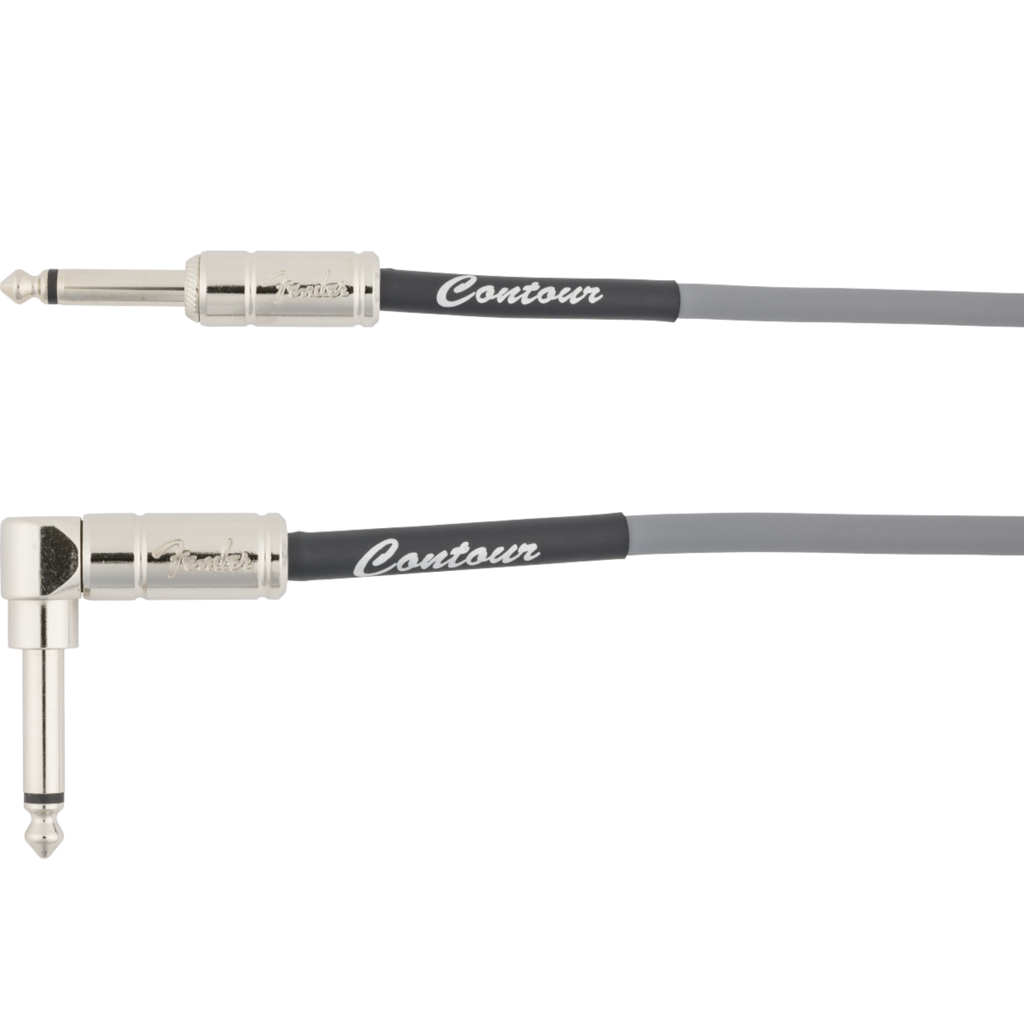 Fender Contour Series Coil Instrument Cable 30ft/9M, Inca Silver