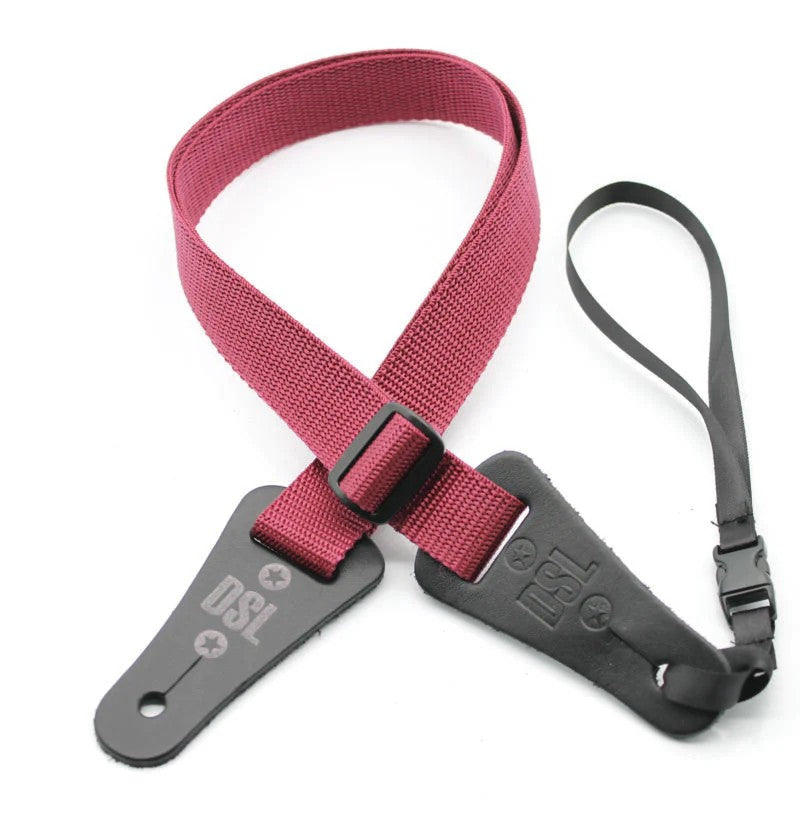 DSL 1" Ukulele Strap, Burgundy
