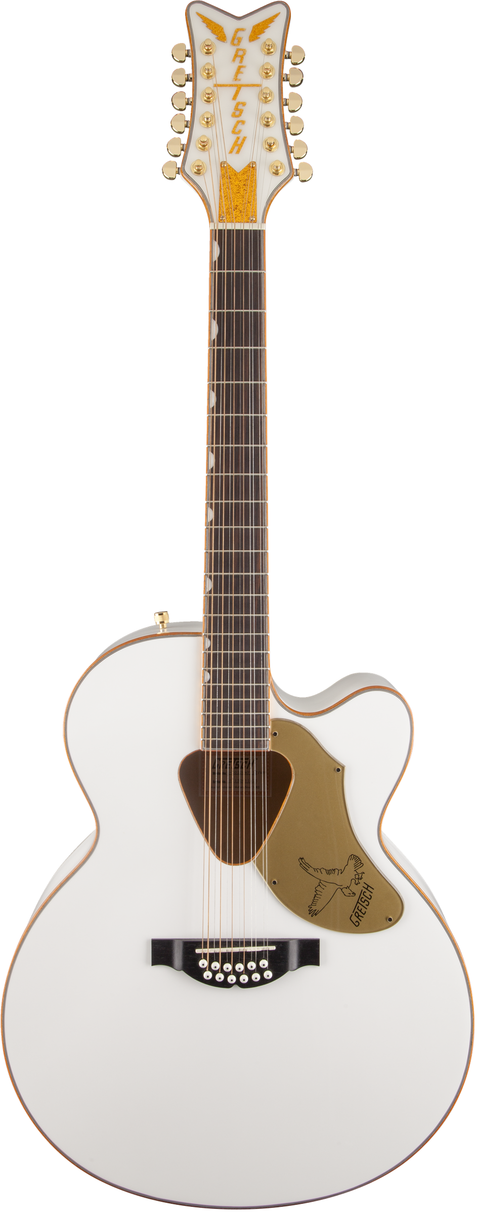 Gretsch G5022CWFE-12 Rancher Falcon Acoustic/Electric Guitar, White