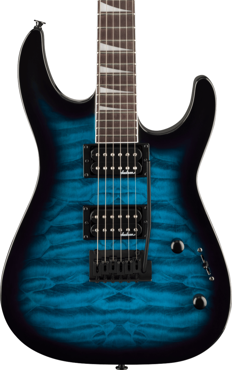 Jackson JS20 Dinky 2PT, Transparent Blue Burst