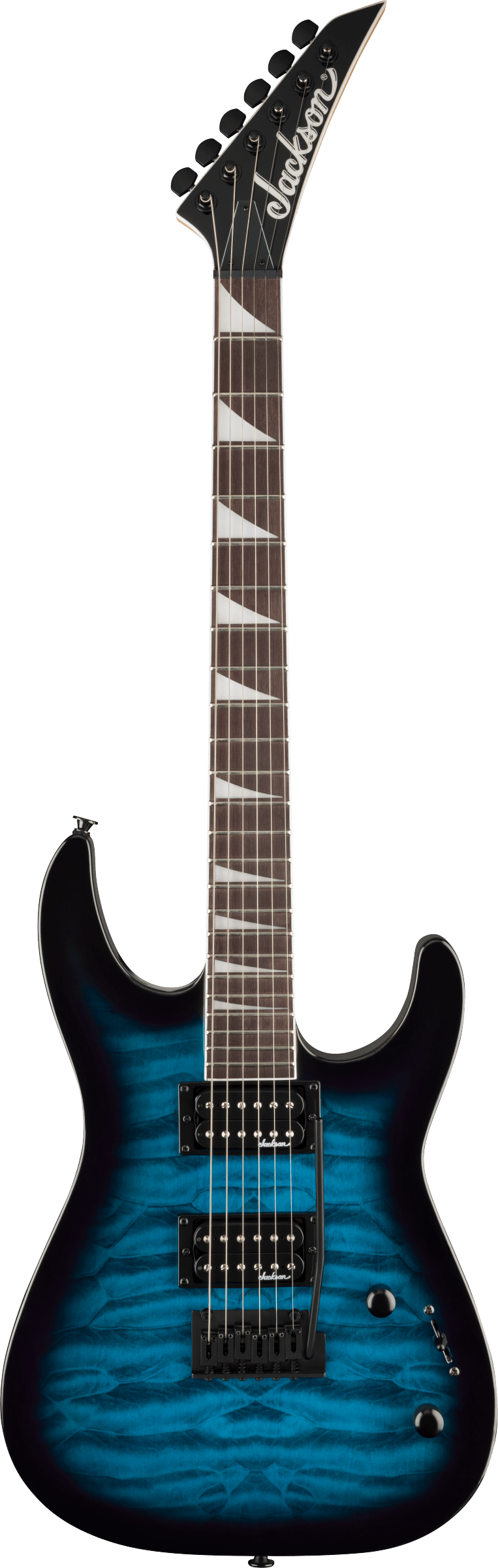 Jackson JS20 Dinky 2PT, Transparent Blue Burst
