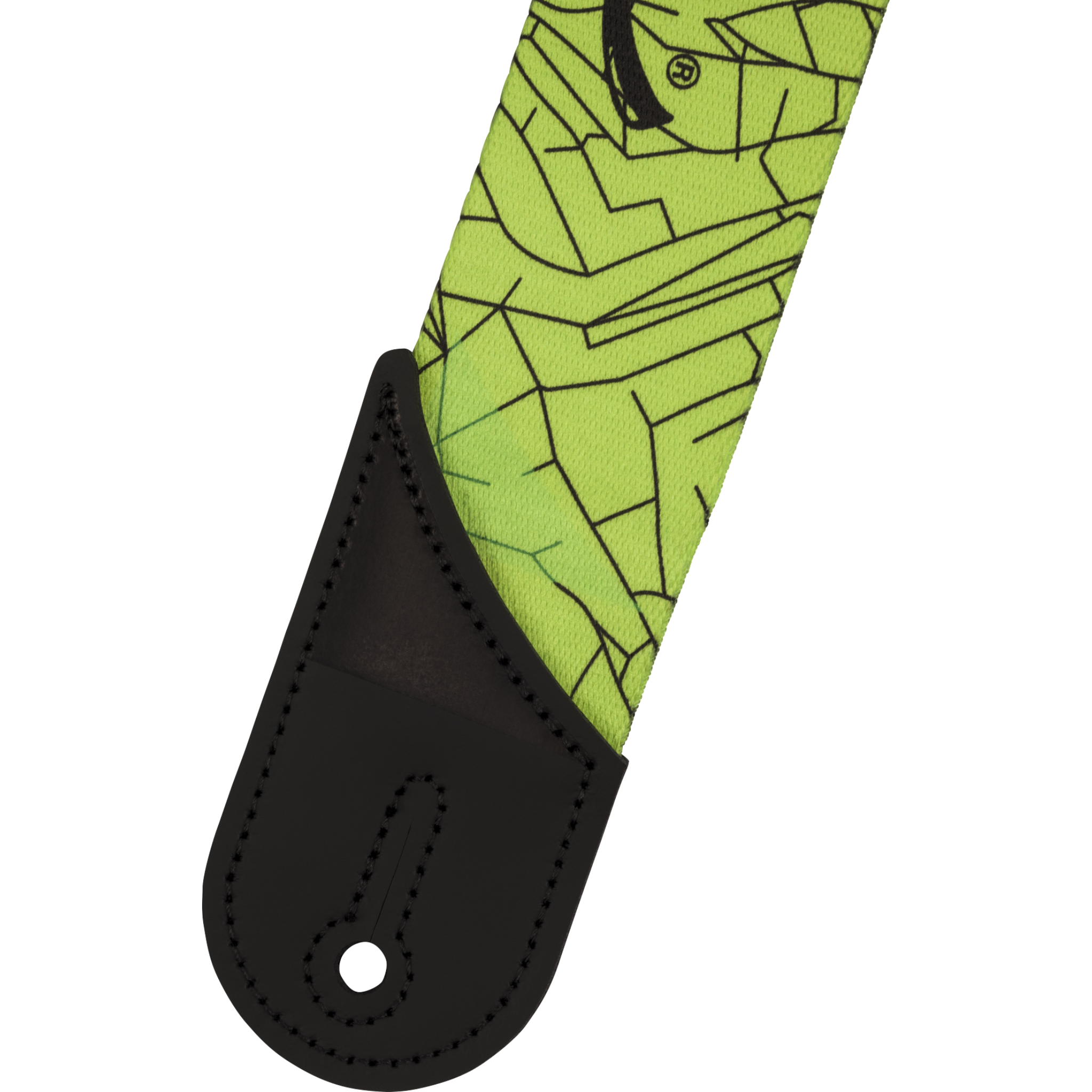 Jackson 2" Cracked Mirror Strap, Green