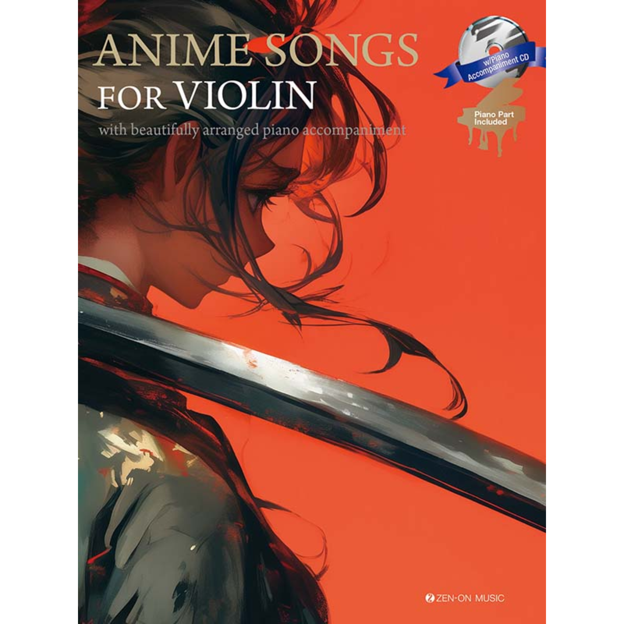 Anime Songs For Violin/Piano (Book & CD)