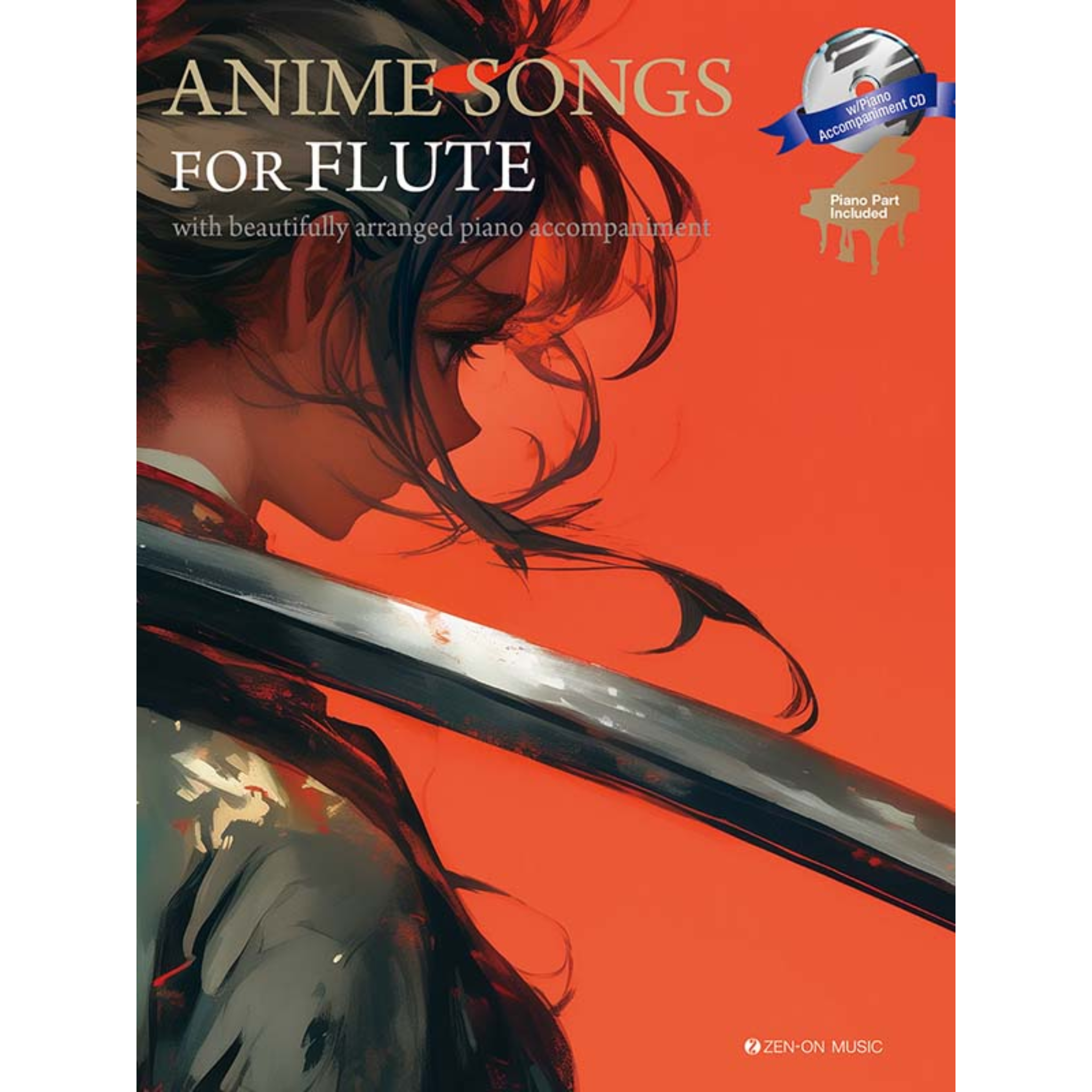 Anime Songs For Flute/Piano (Book & CD)