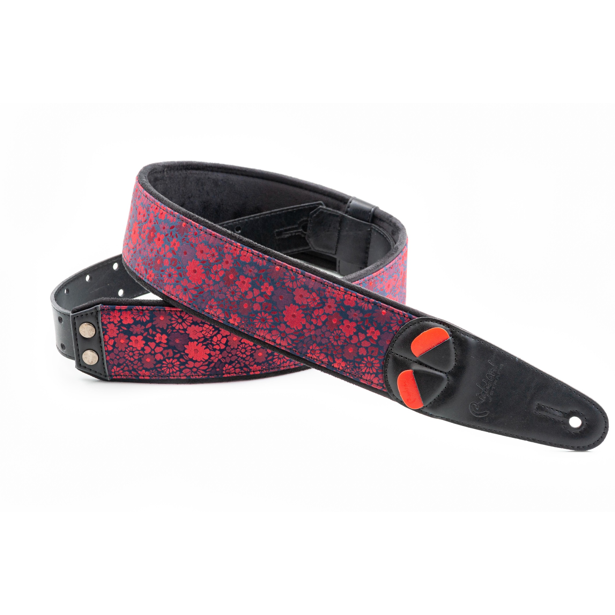 RightOn! Daisy Guitar Strap, Red