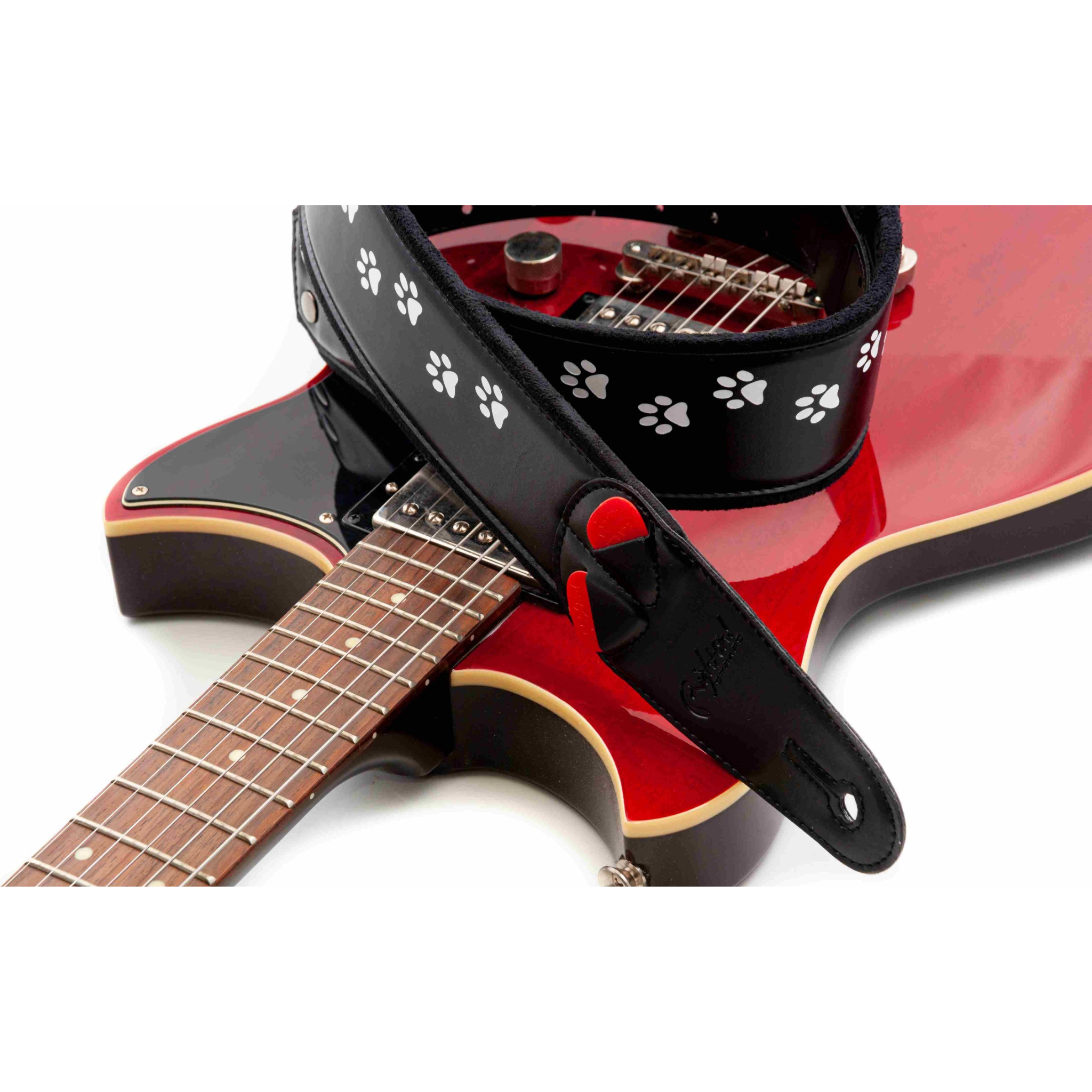 RightOn! CAT Guitar Strap, Black
