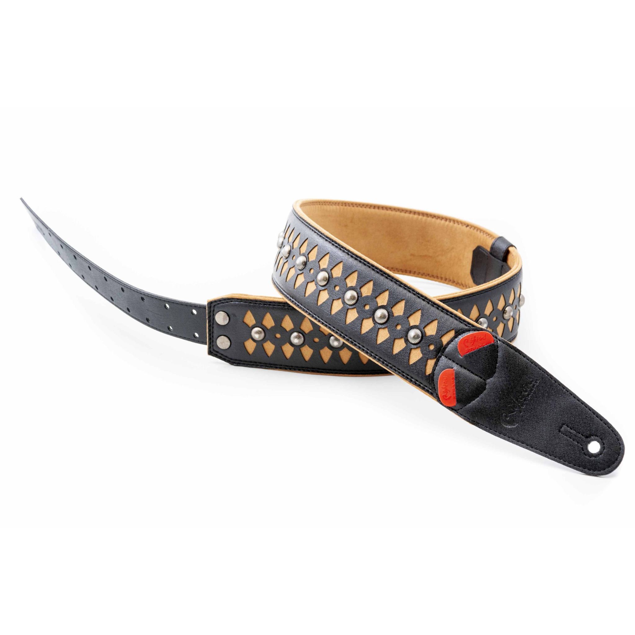 RightOn! Armour Guitar Strap, Beige