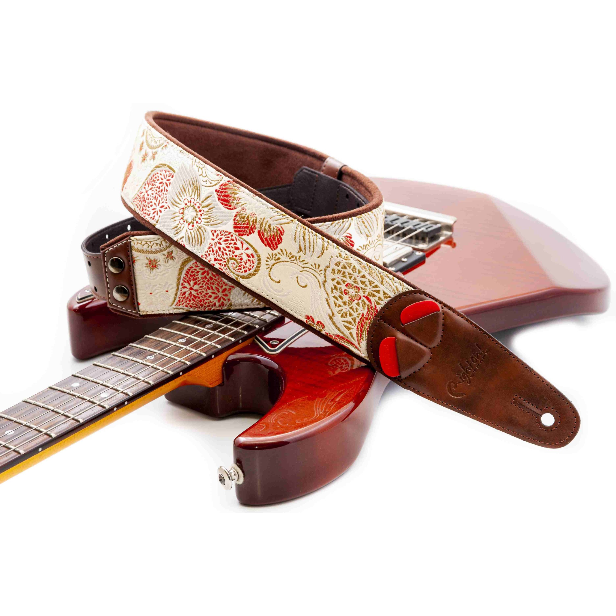 RightOn! HOKKAIDO Guitar Strap, Beige