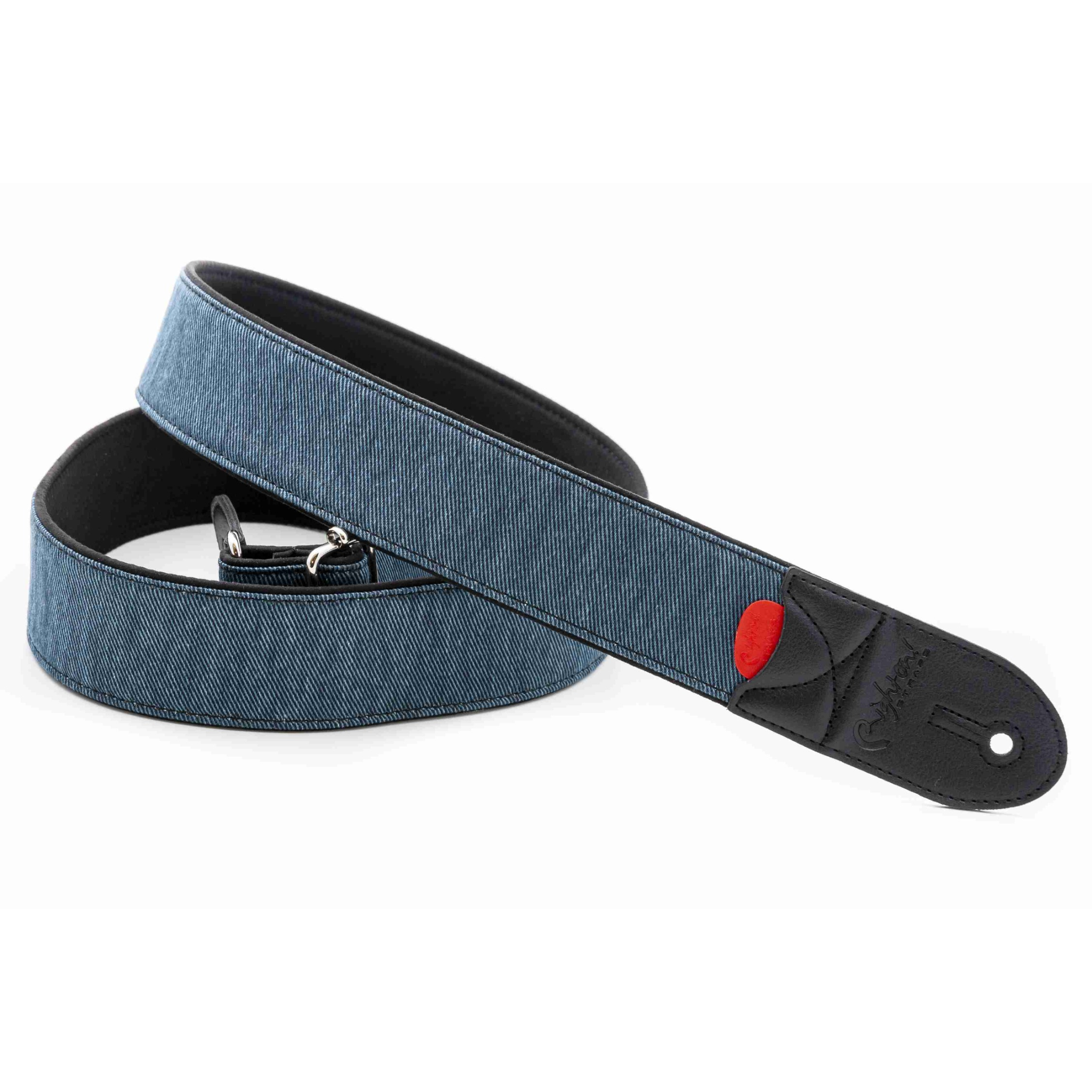 RightOn! Denim-50 Guitar Strap, Blue