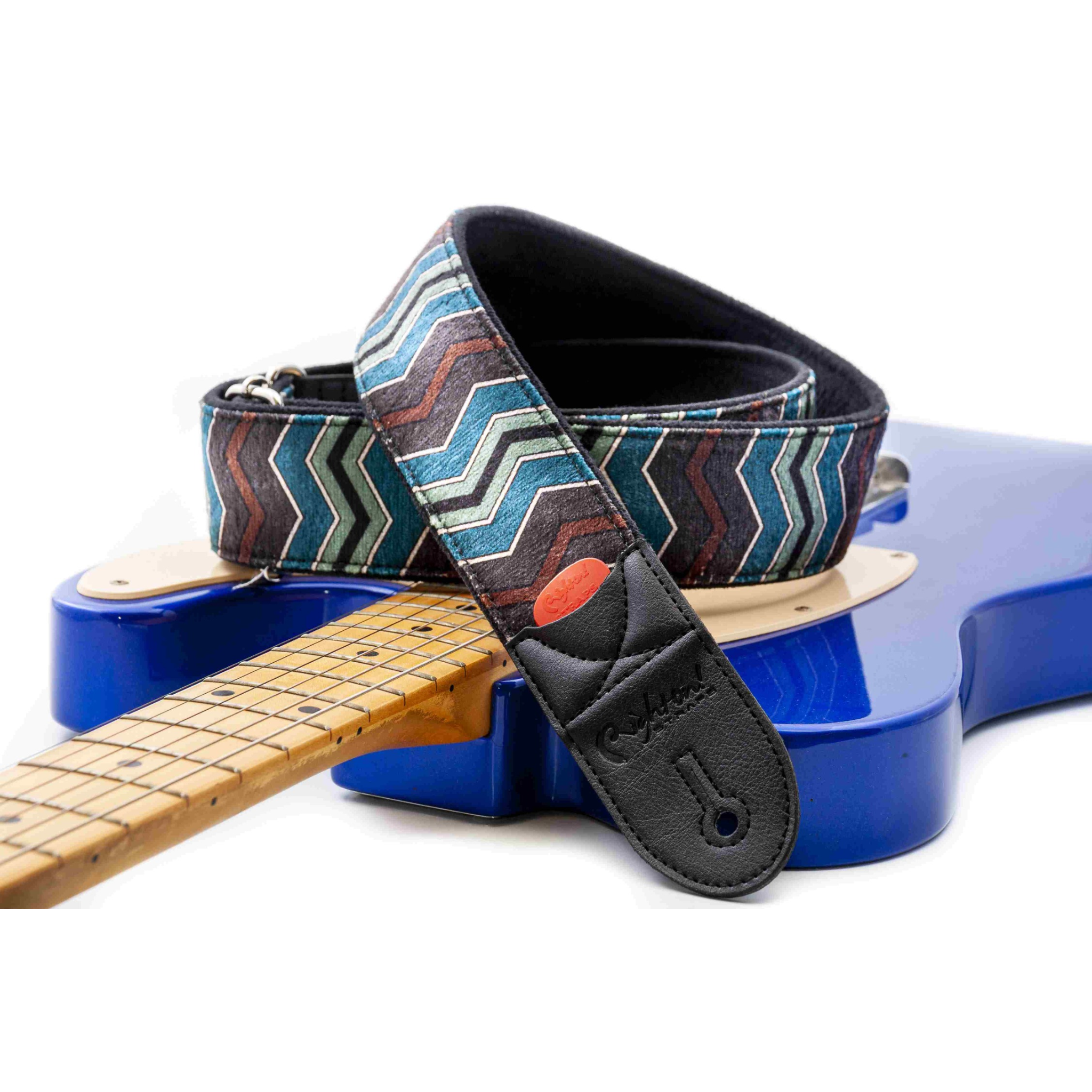 RightOn! ZIGGY Guitar Strap, Blue