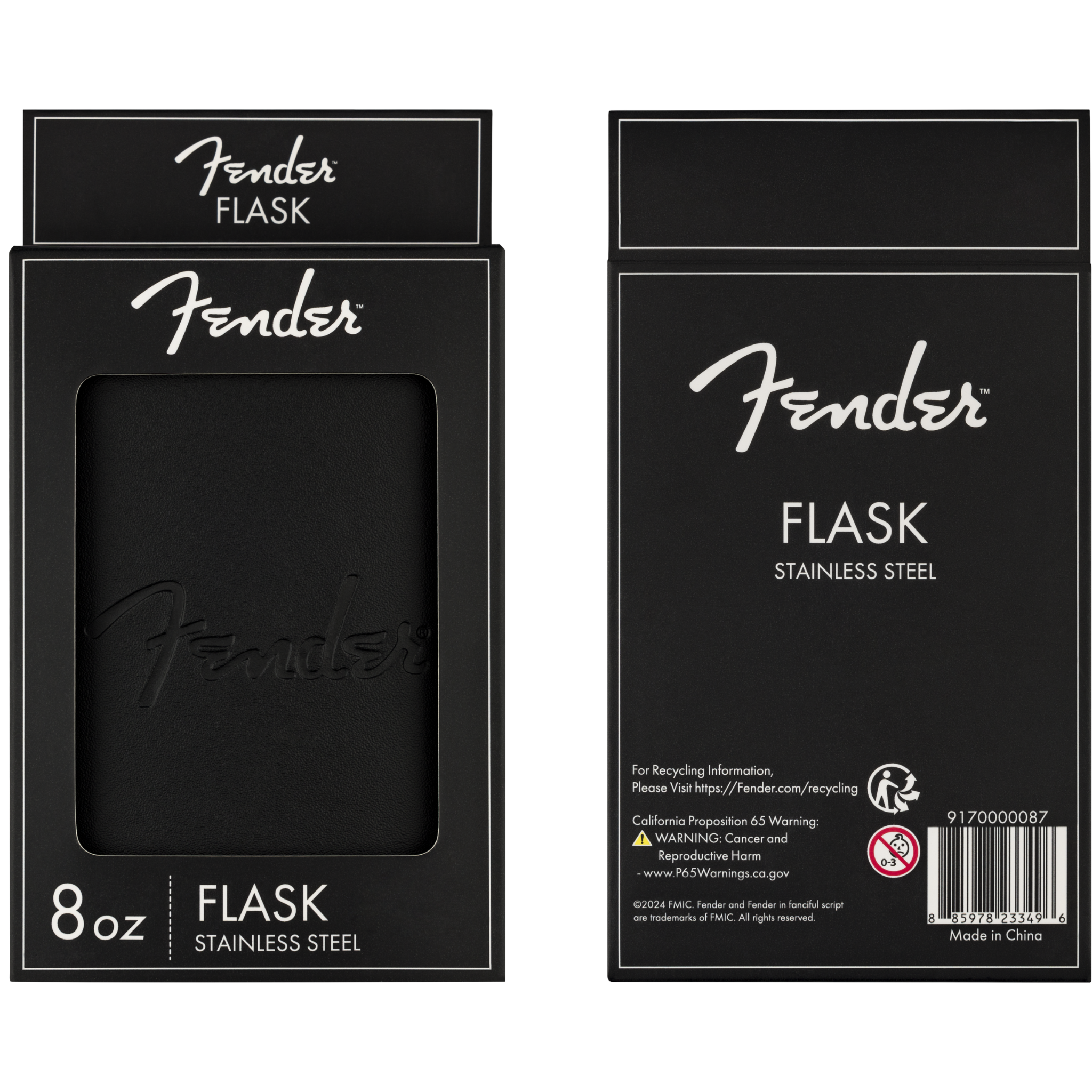 Fender Blackout 8oz Flask