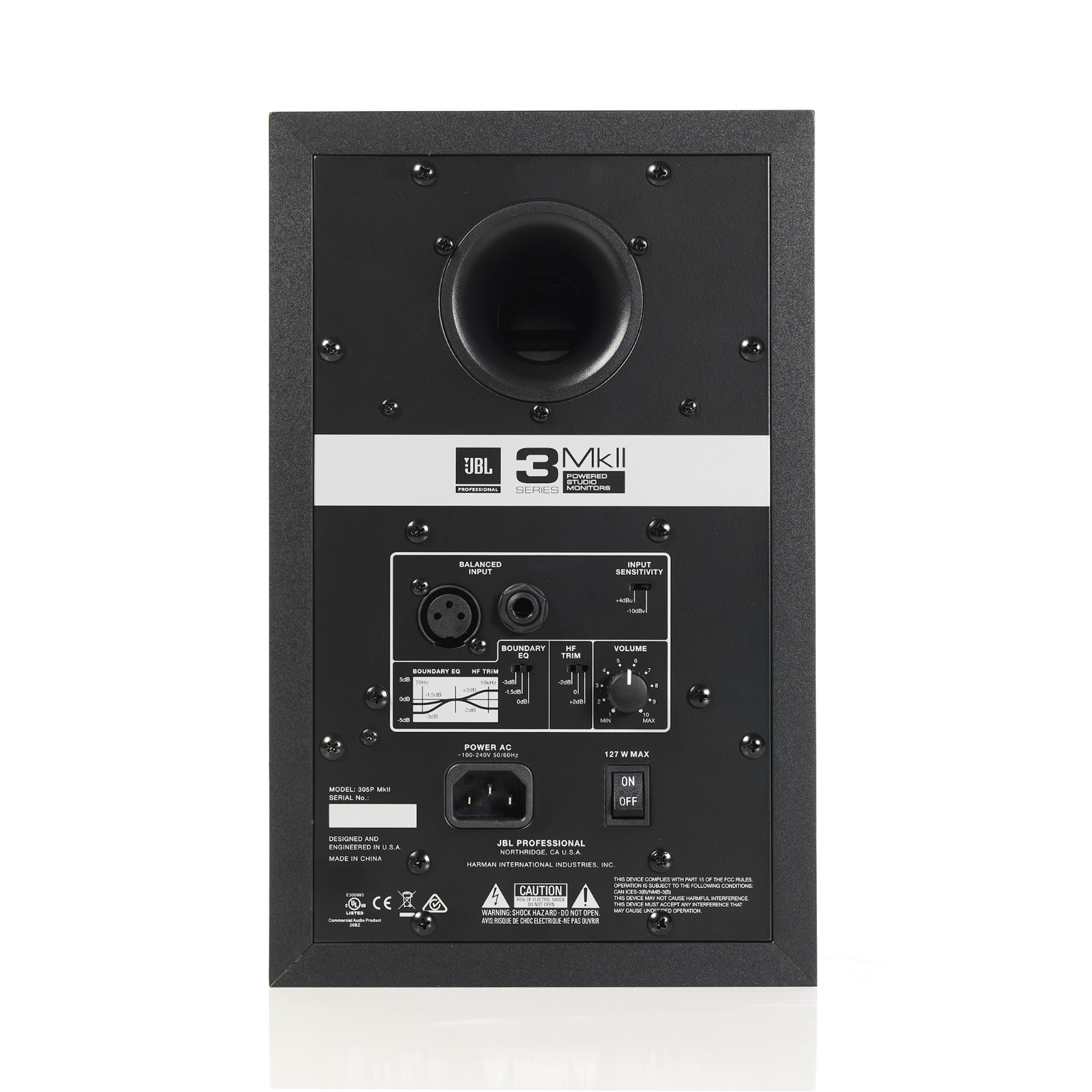 JBL 305P MkII
Powered 5" (12.7 cm) Two-Way Studio Monitor
