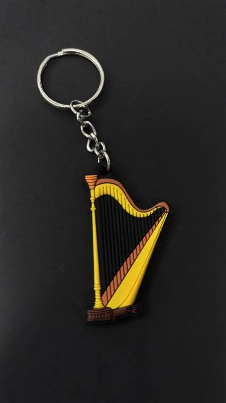 Music Key Ring - Harp