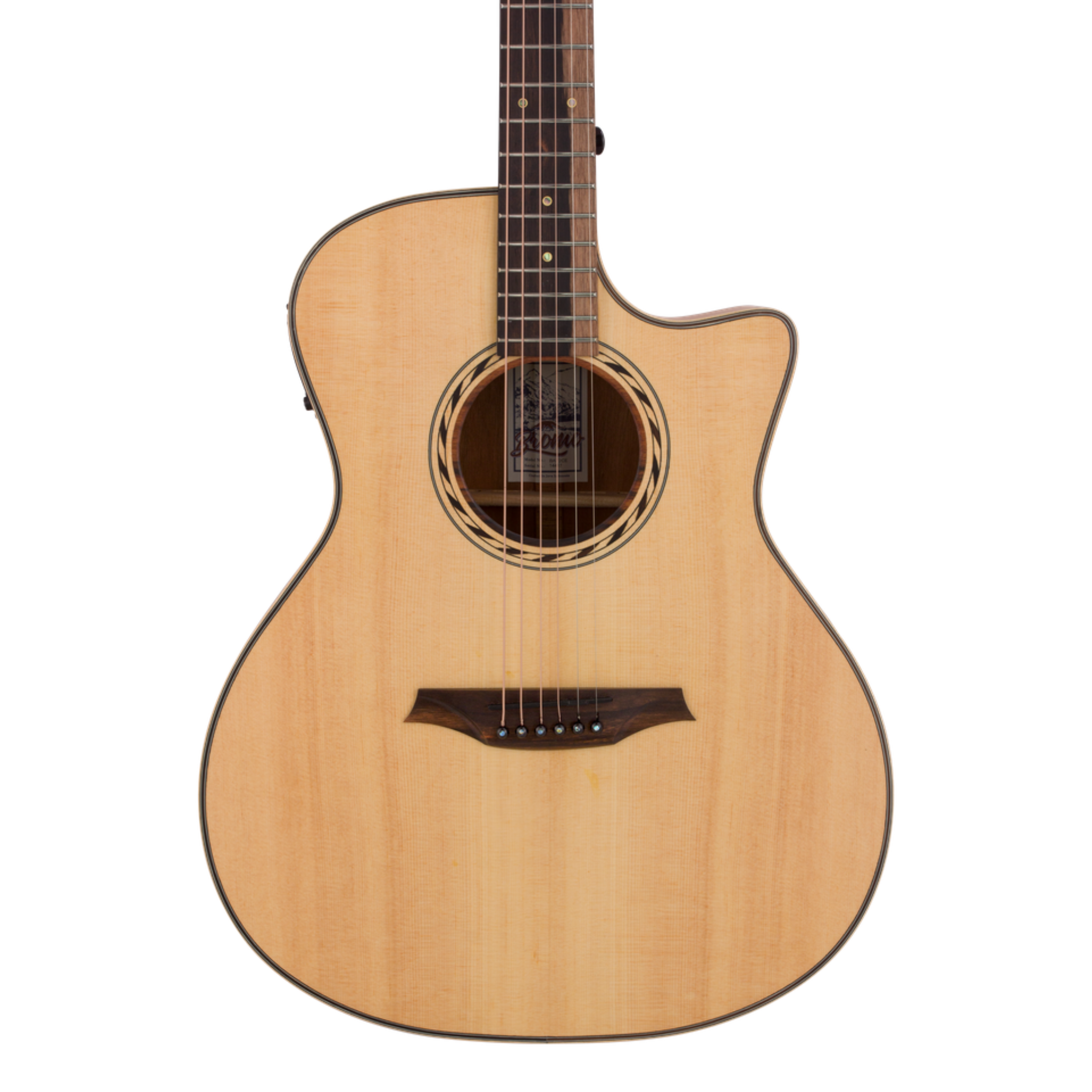 Bromo Tahoma Series Grand Auditorium Electric-Acoustic Guitar, Spruce