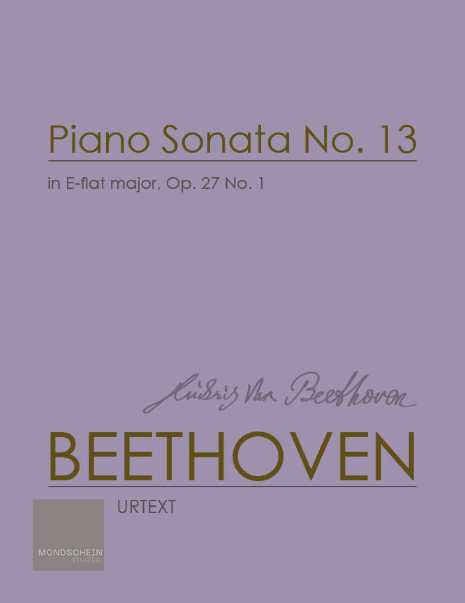 Beethoven: Piano Sonata No. 13, Op. 27 No. 1