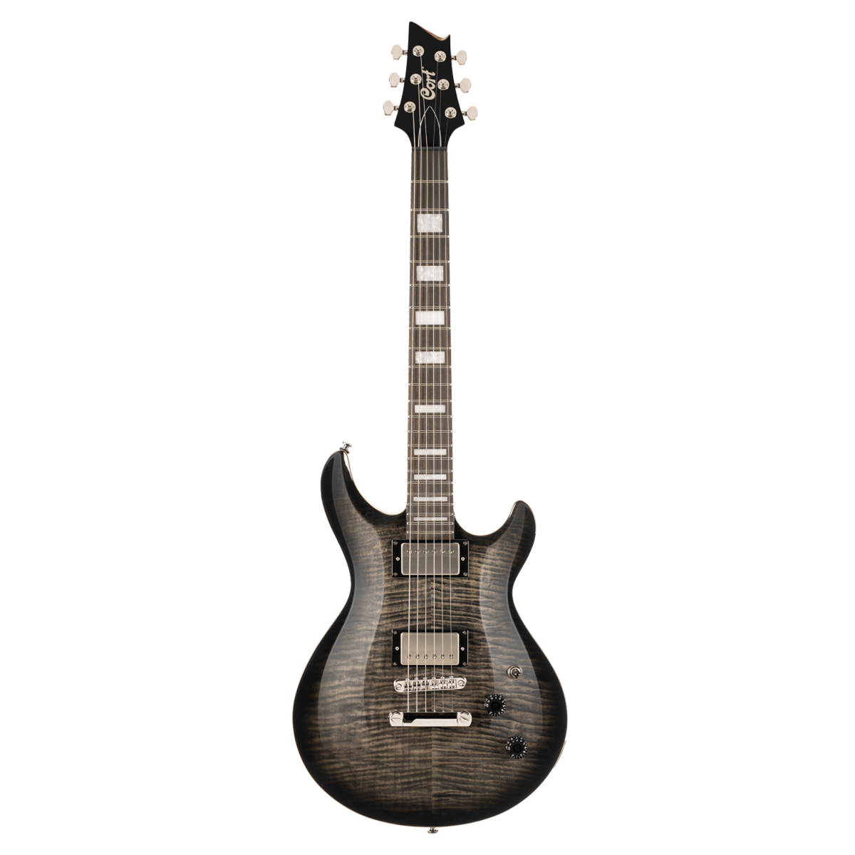 Cort M600 Electric Guitar, Trans Black Burst