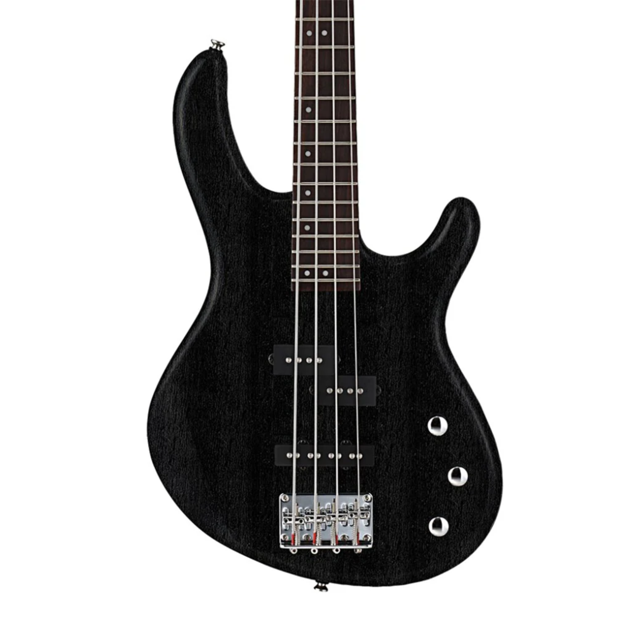 Cort Action PJ Bass Guitar, Open Pore Black