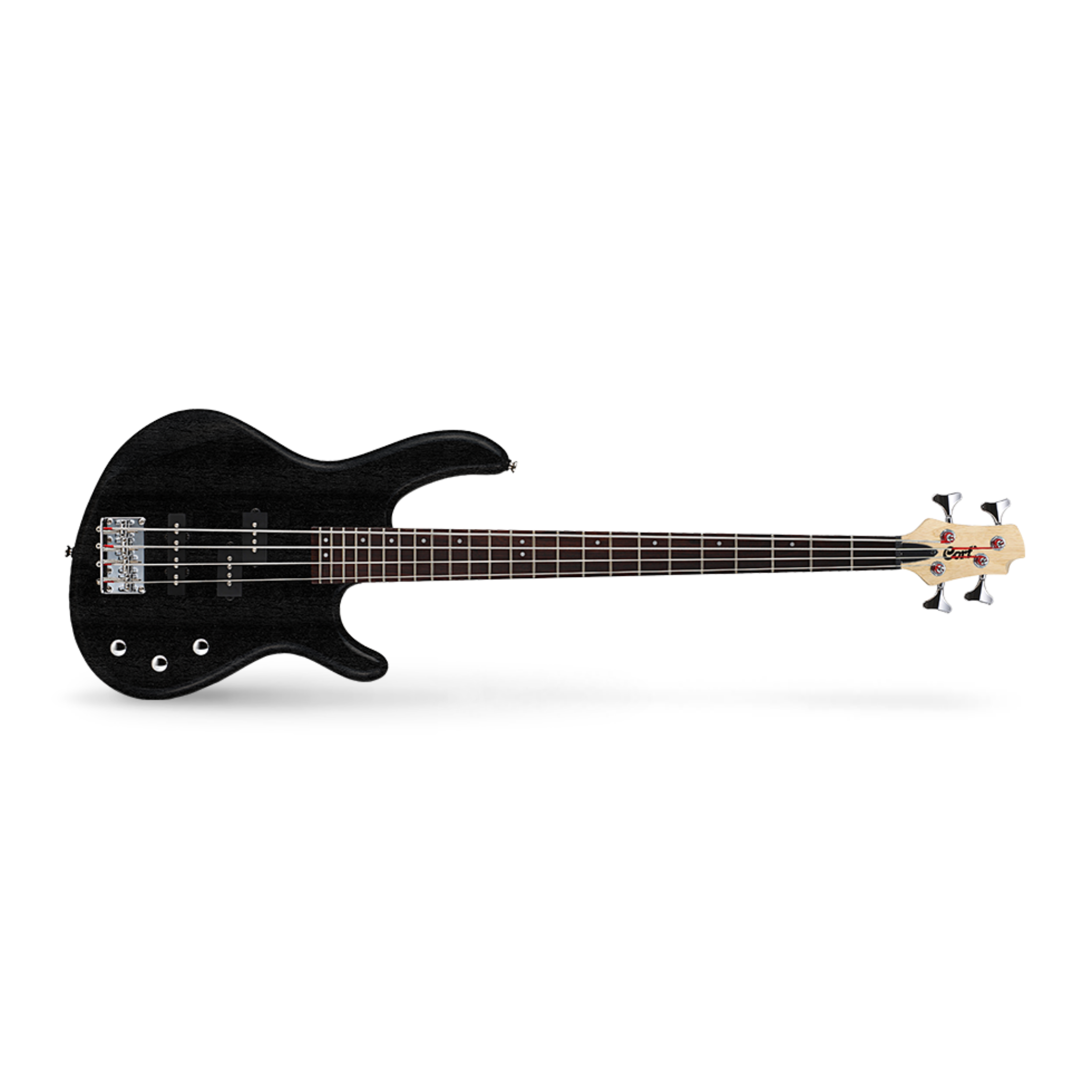 Cort Action PJ Bass Guitar, Open Pore Black