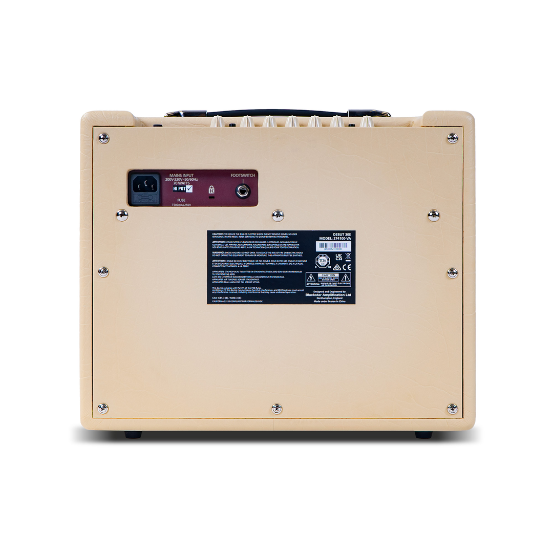 Blackstar Debut 30 Watt Amplifier, Cream