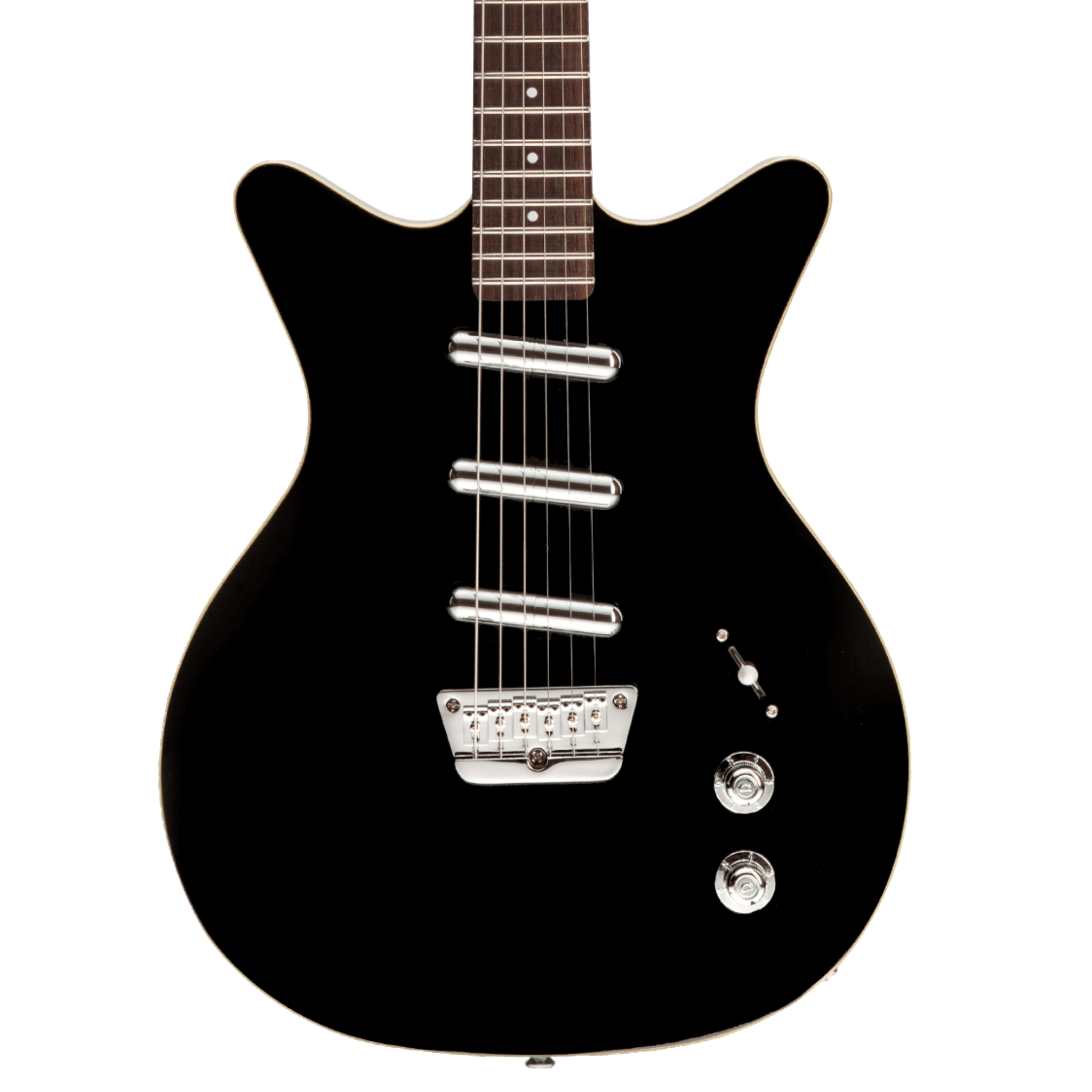 Danelectro '59 Triple Divine Electric Guitar, Black