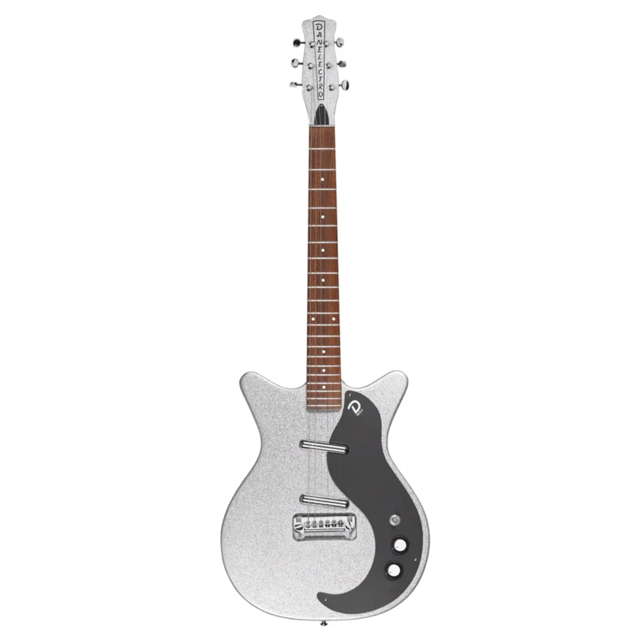 Danelectro '59M NOS+ Electric Guitar, Silver Metal Flake