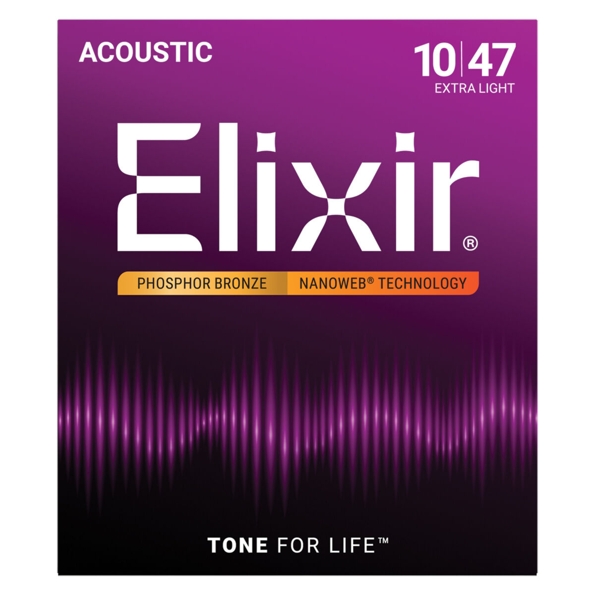 Elixir Nanoweb Phosphor Bronze Acoustic Guitar Strings