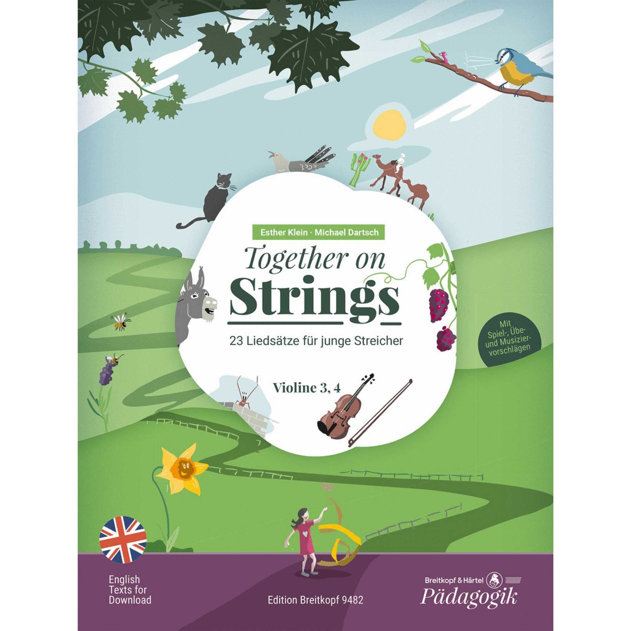 Together on Strings Violin 3 & 4 in German/English