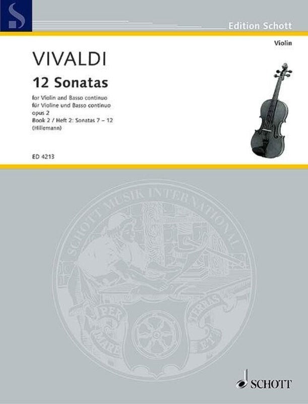 Vivaldi: 12 Sonatas Op. 2 Vol. 2 for Violin and Bass Contino
