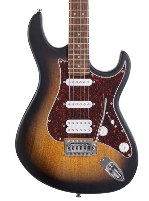 Cort G110 Electric Guitar, Open Pore Sunburst,