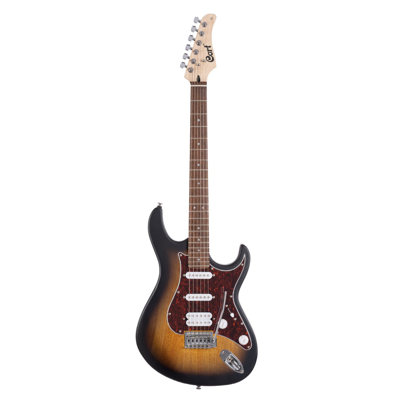 Cort G110 Electric Guitar, Open Pore Sunburst,