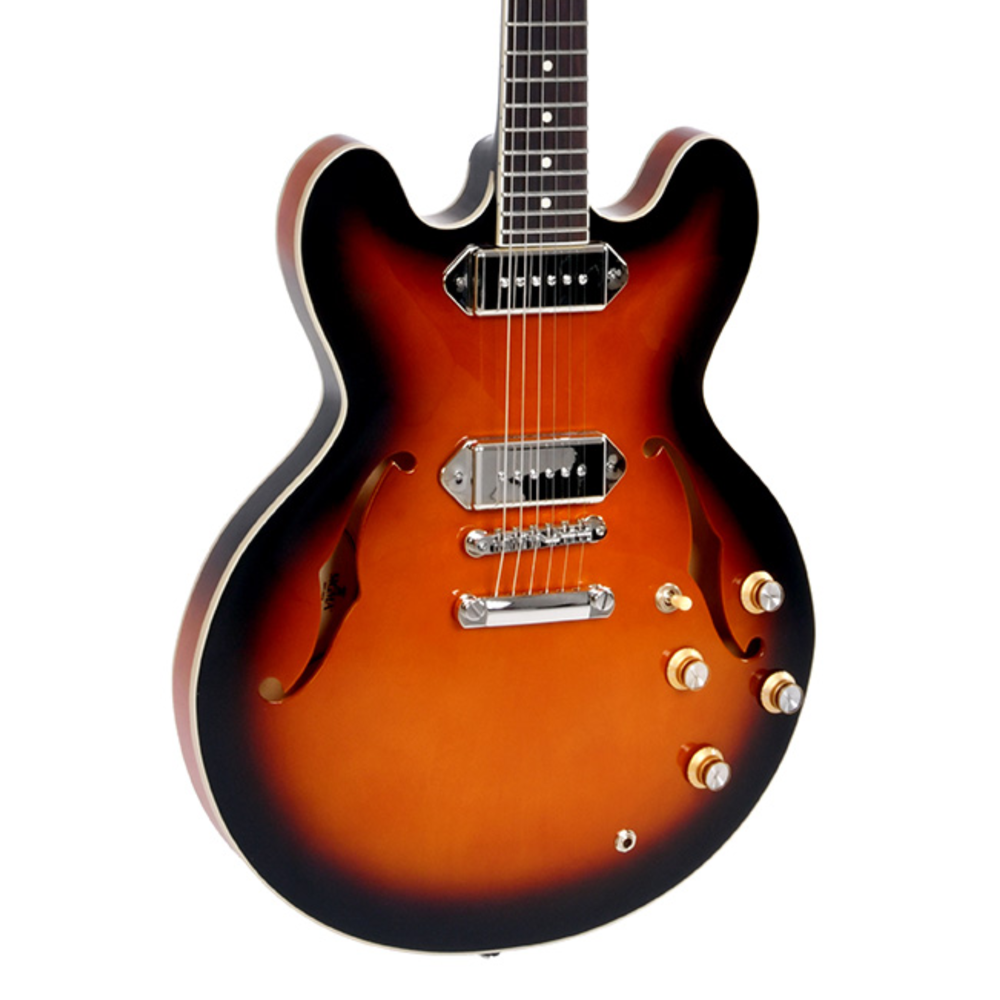 Sigma Semi-Hollow Electric Guitar, Vintage Sunburst