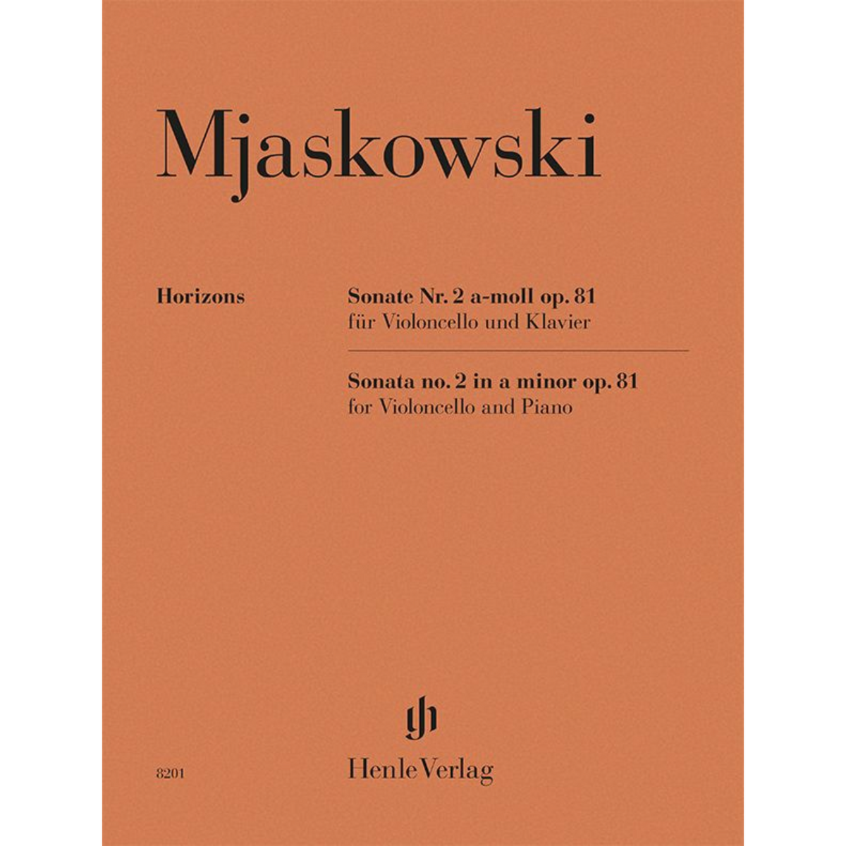 Mjaskowski - Sonata no. 2 a minor op. 81 for Cello and Piano