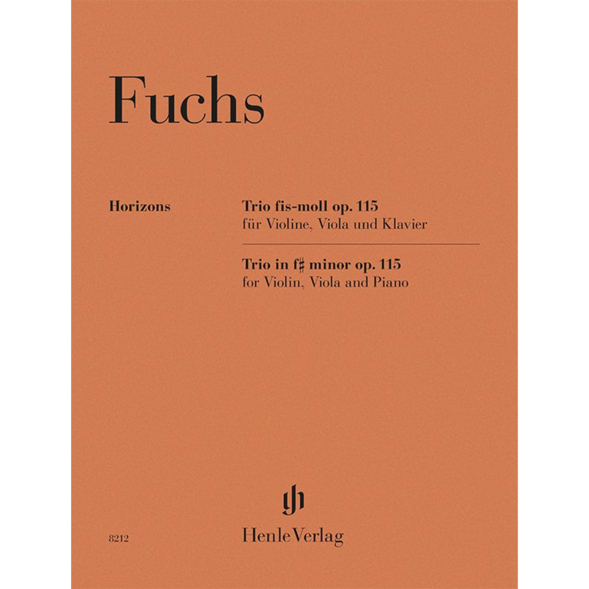 Fuchs - Trio f sharp minor op. 115 for Violin, Viola and Piano