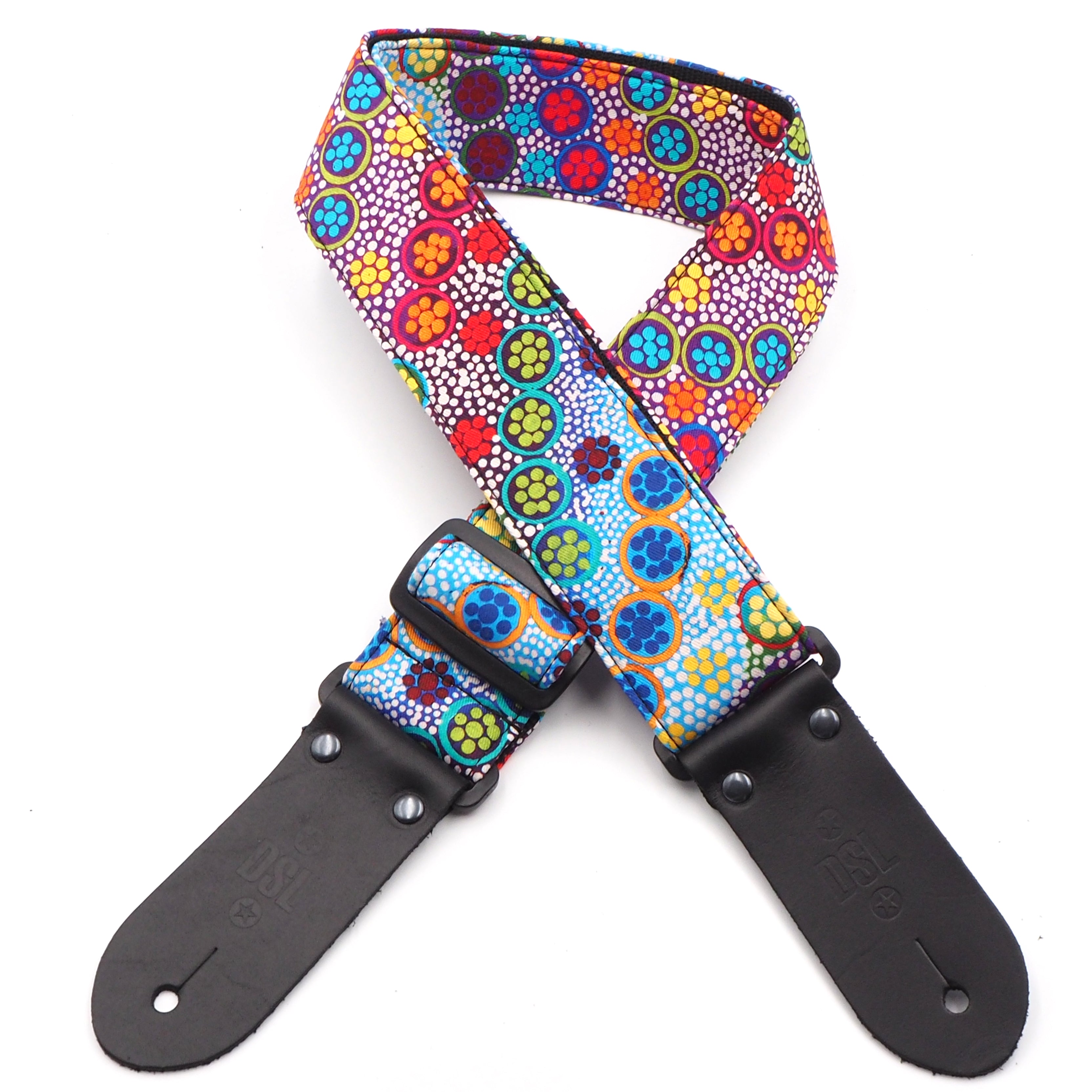 DSL 2" Guitar Strap Indigenous, Native Seed Dreaming