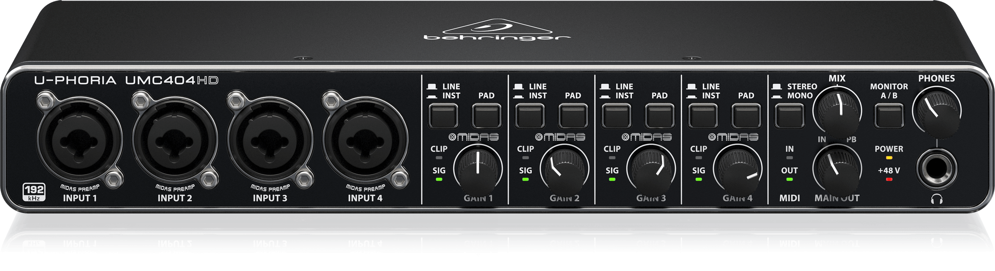 Behringer U-Phoria UMC404HD Interface