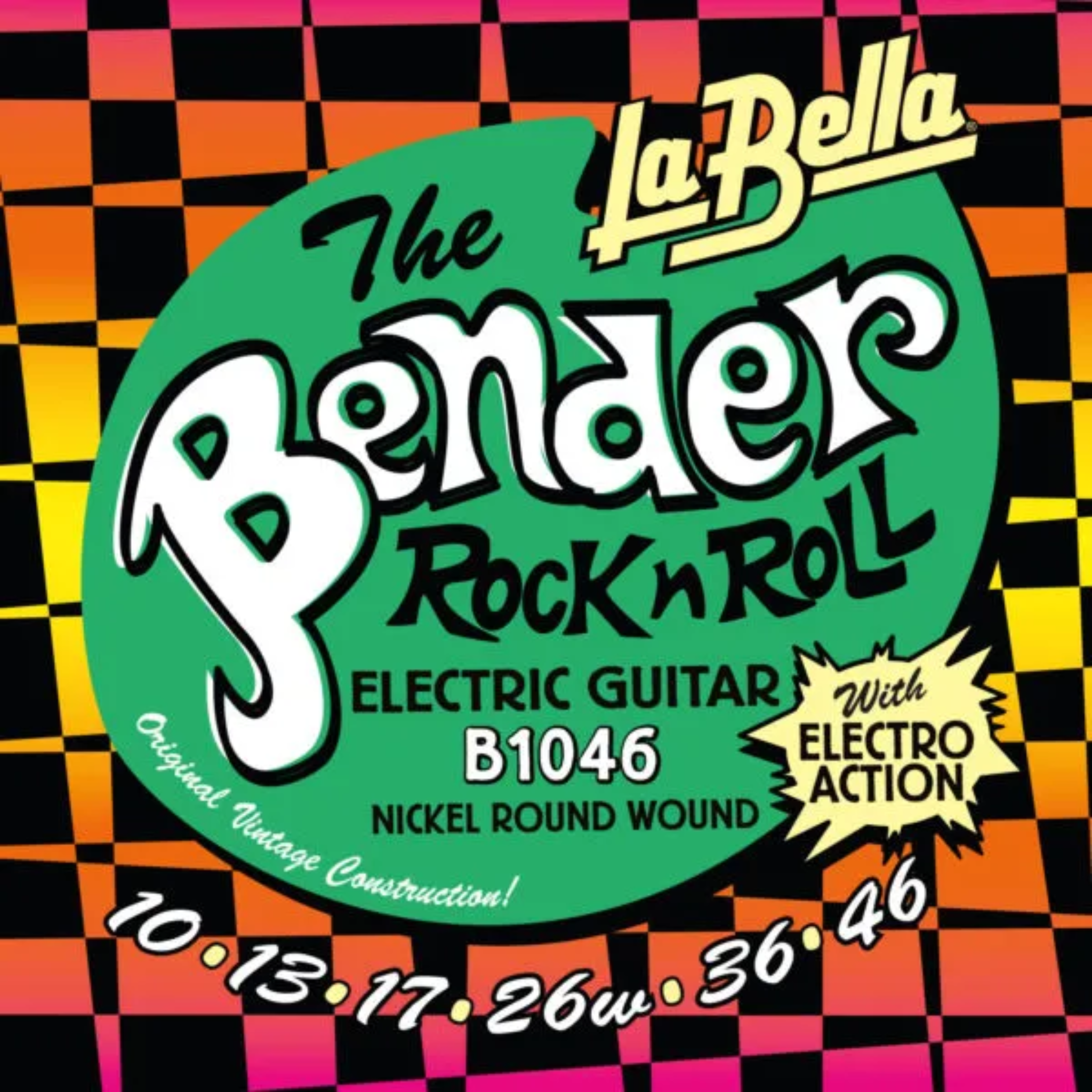 La Bella B1046 Bender Electric Guitar Strings, 10-46