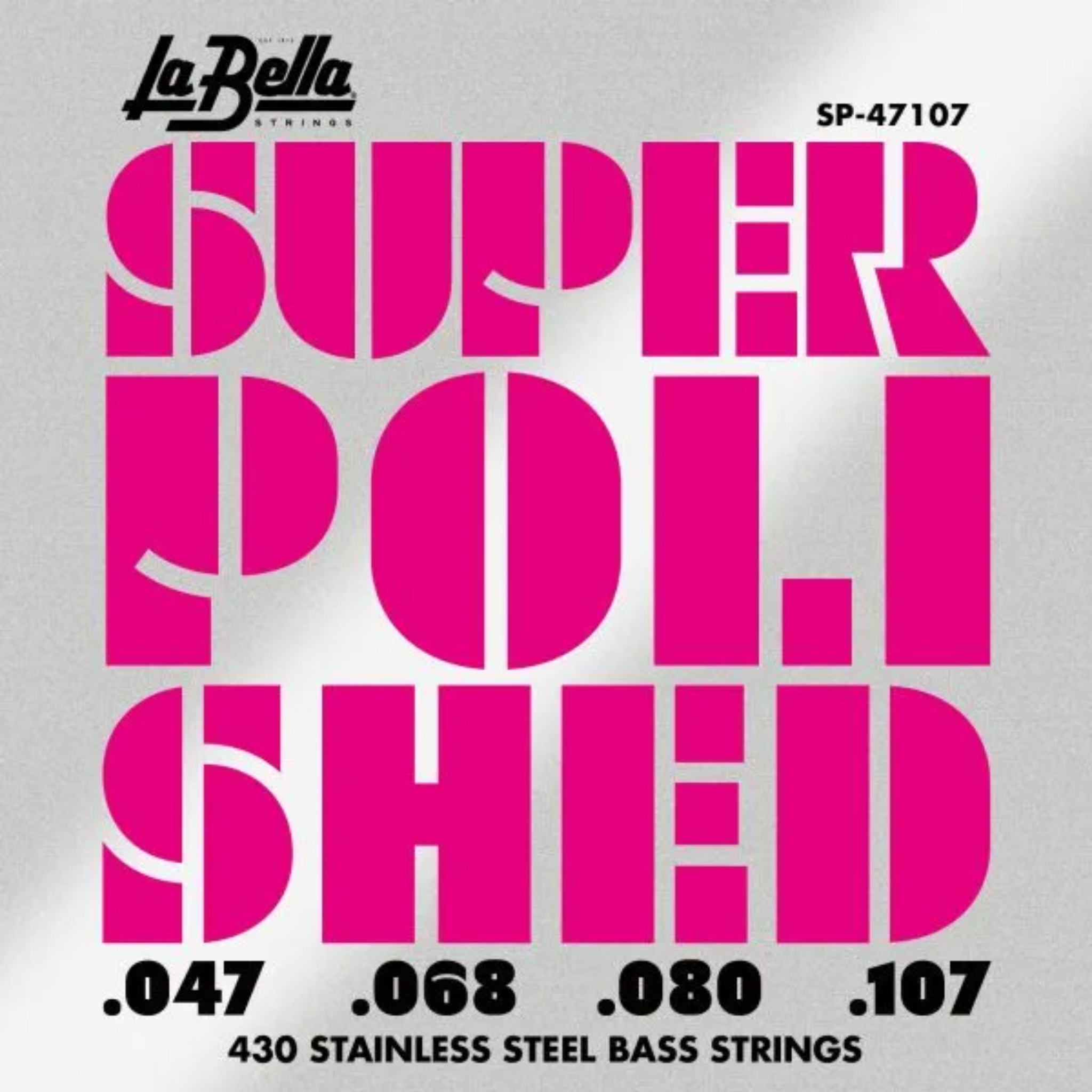 La Bella Super Polished Bass Strings, 47-107