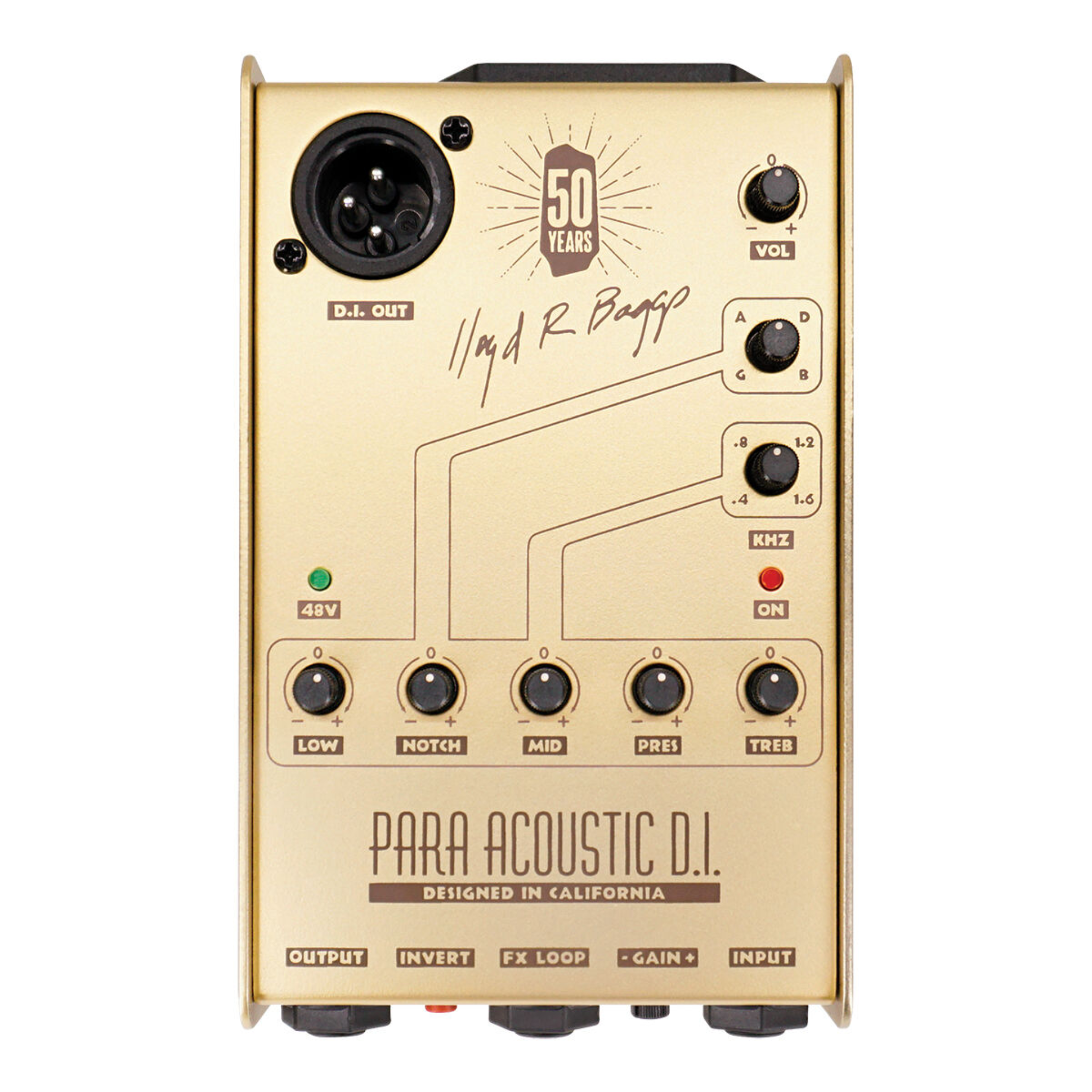 LR Baggs Para DI Preamp Pedal, Limited 50th Anniversary Edition