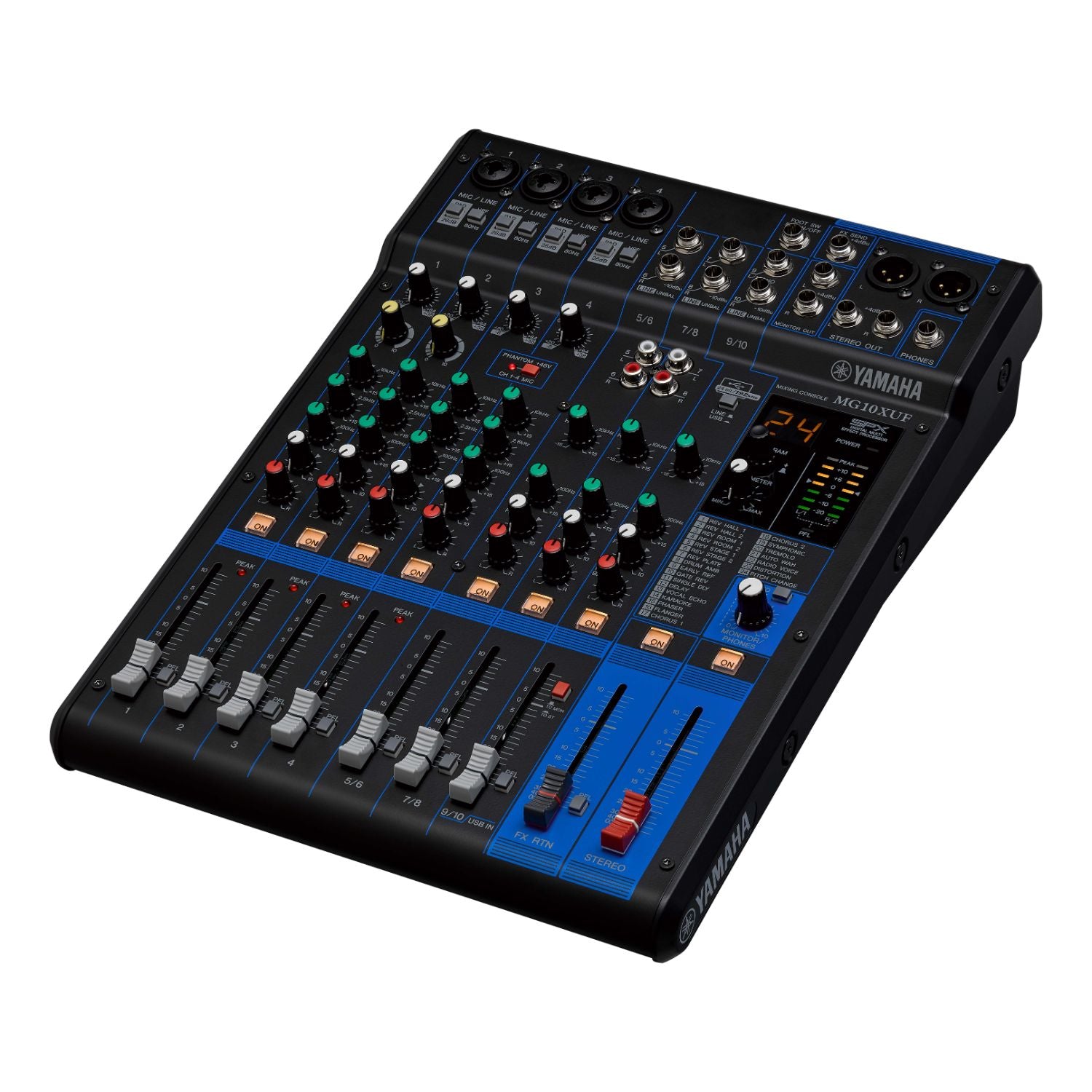 Yamaha MG10XUF 10-Channel Mixer with Effects, USB & Faders
