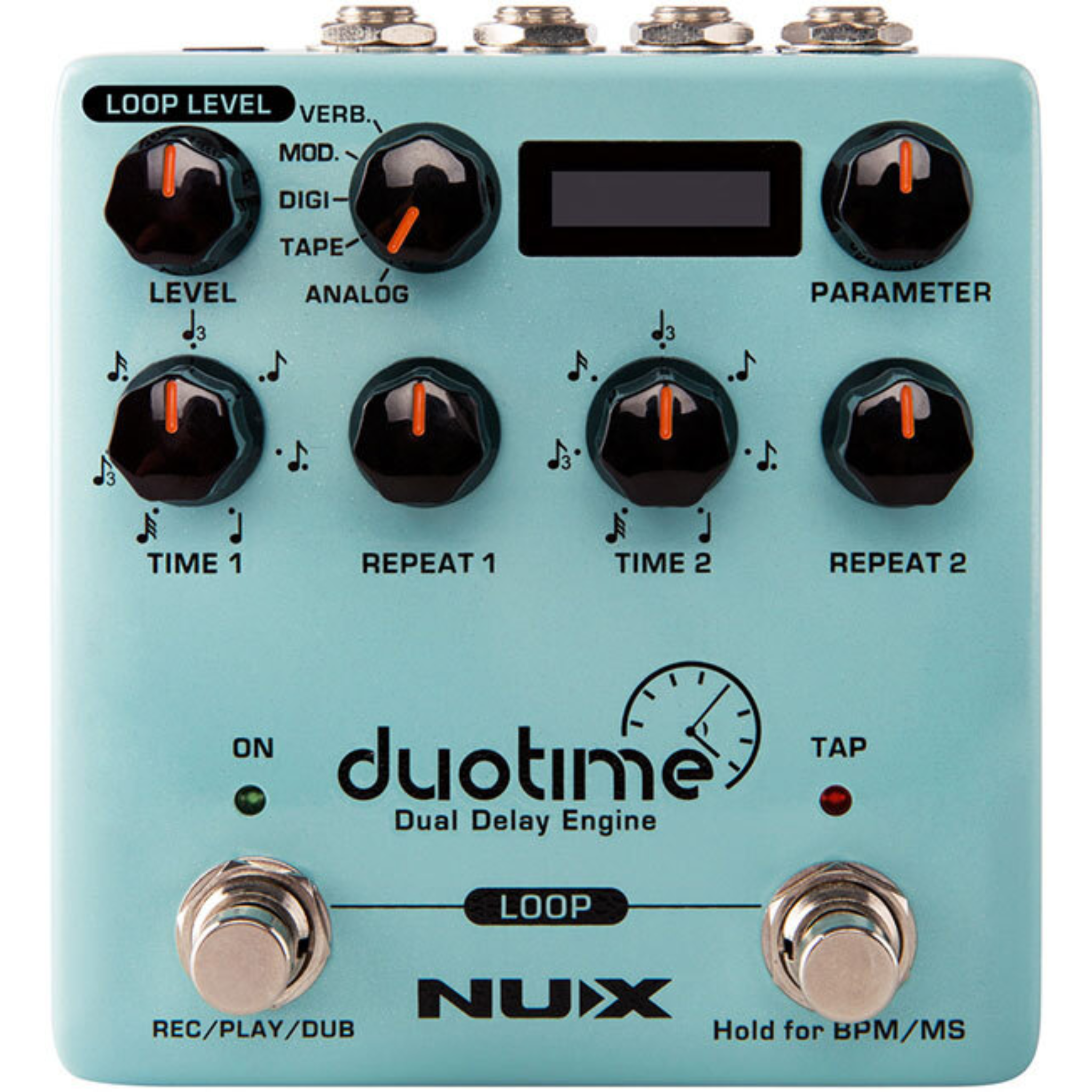 NUX Verdugo Series Duotime Dual Delay Engine Effects Pedal