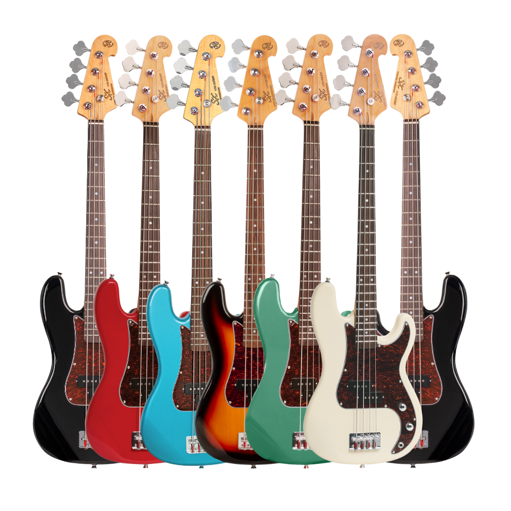 SX ¾ Size Vintage Style Bass Guitar w/Bag