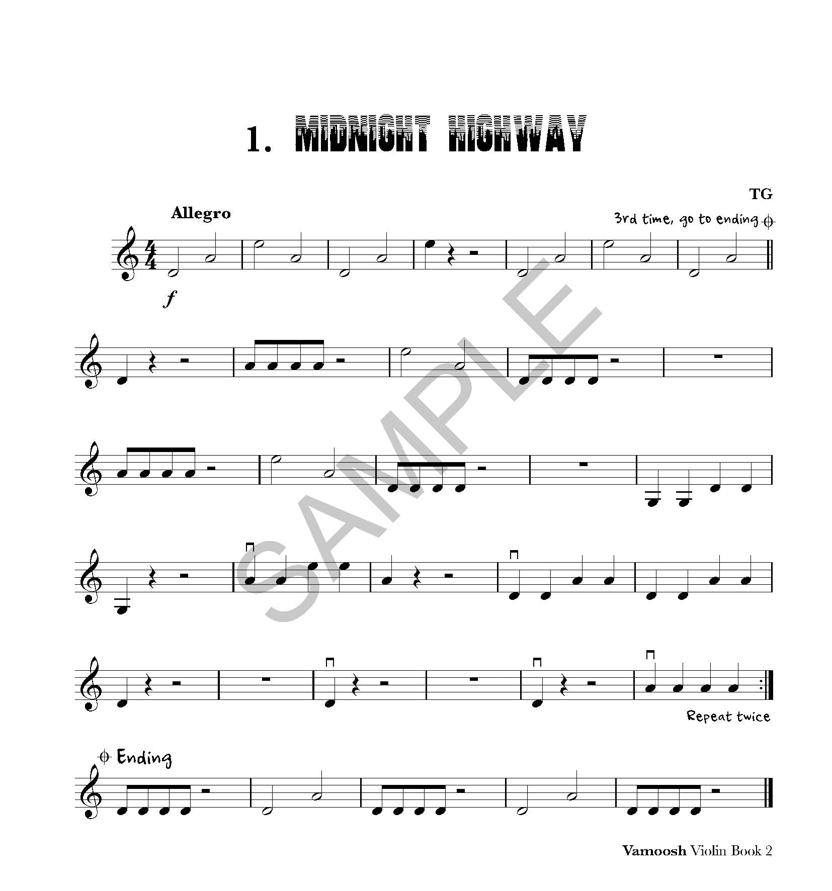 Vamoosh Violin Book 2