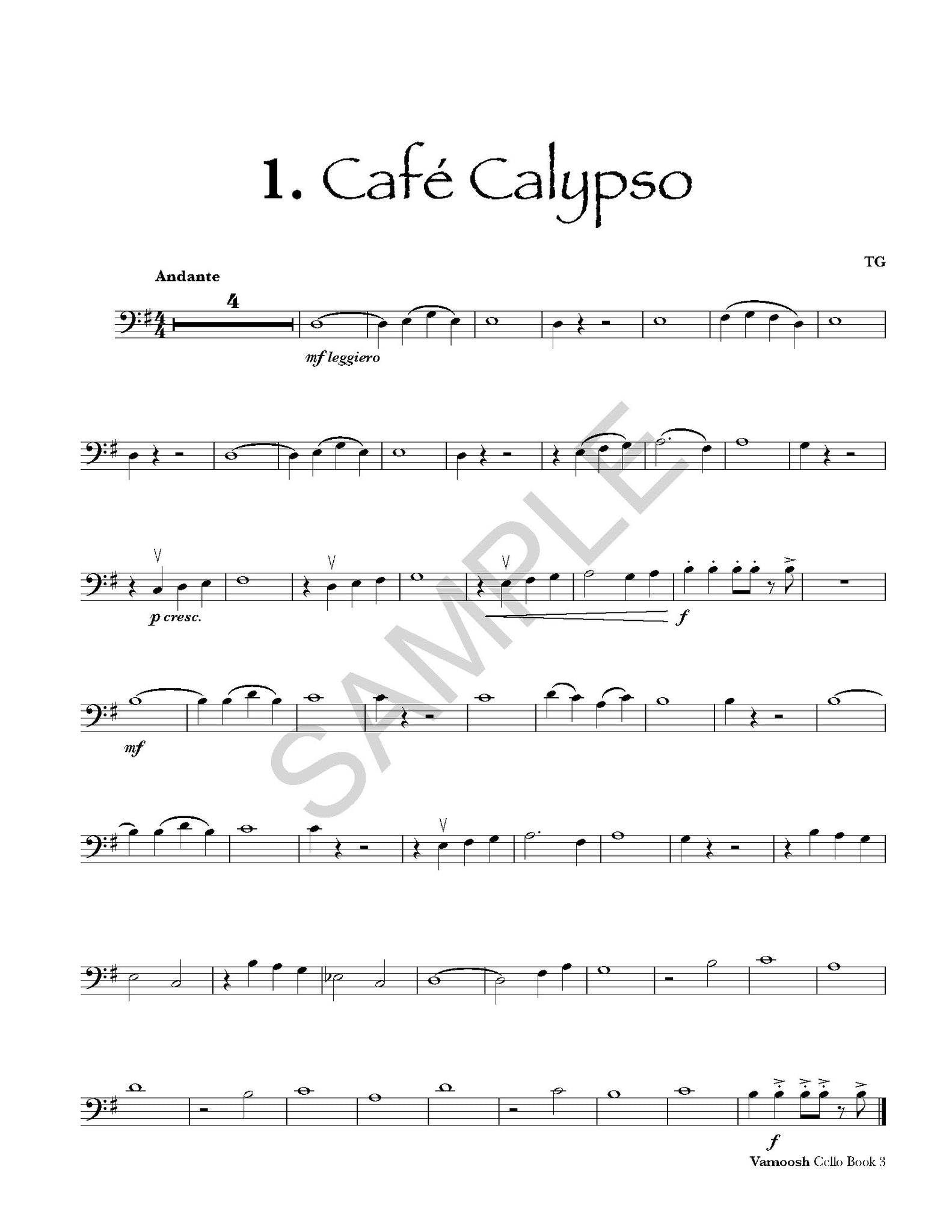 Vamoosh Cello Book 3
