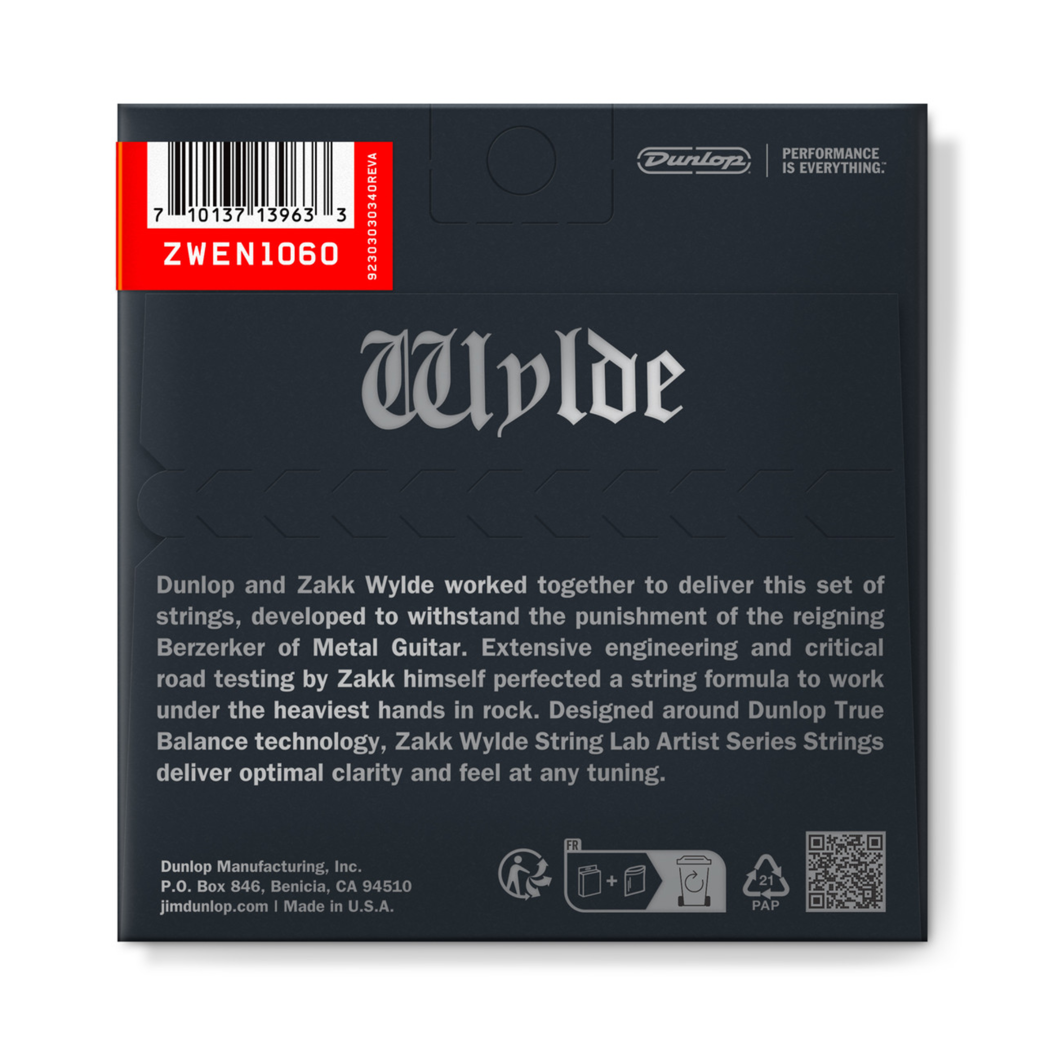 Zakk Wylde String Lab Electric Guitar Strings, 10-60